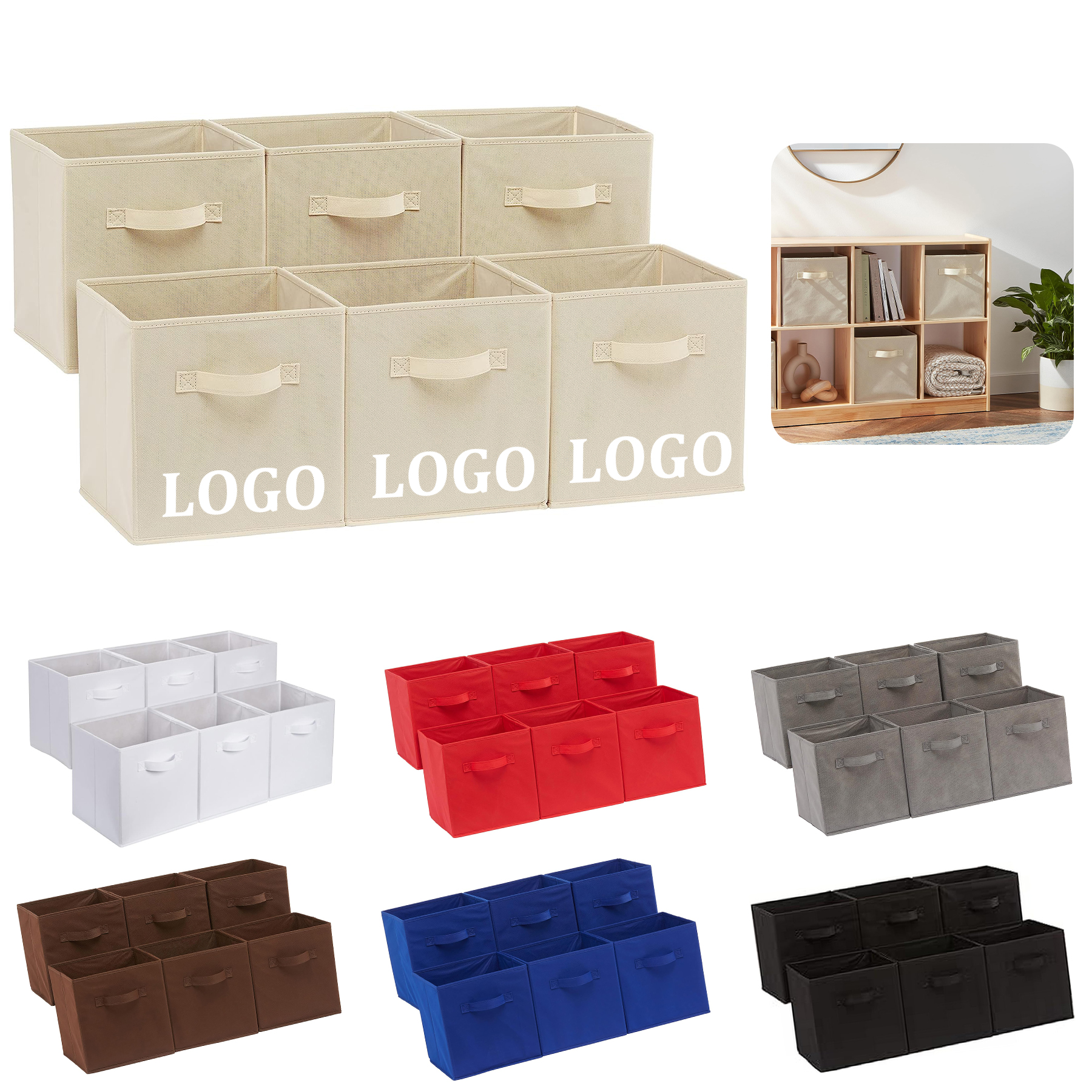 Collapsible Fabric Storage Cubes 1