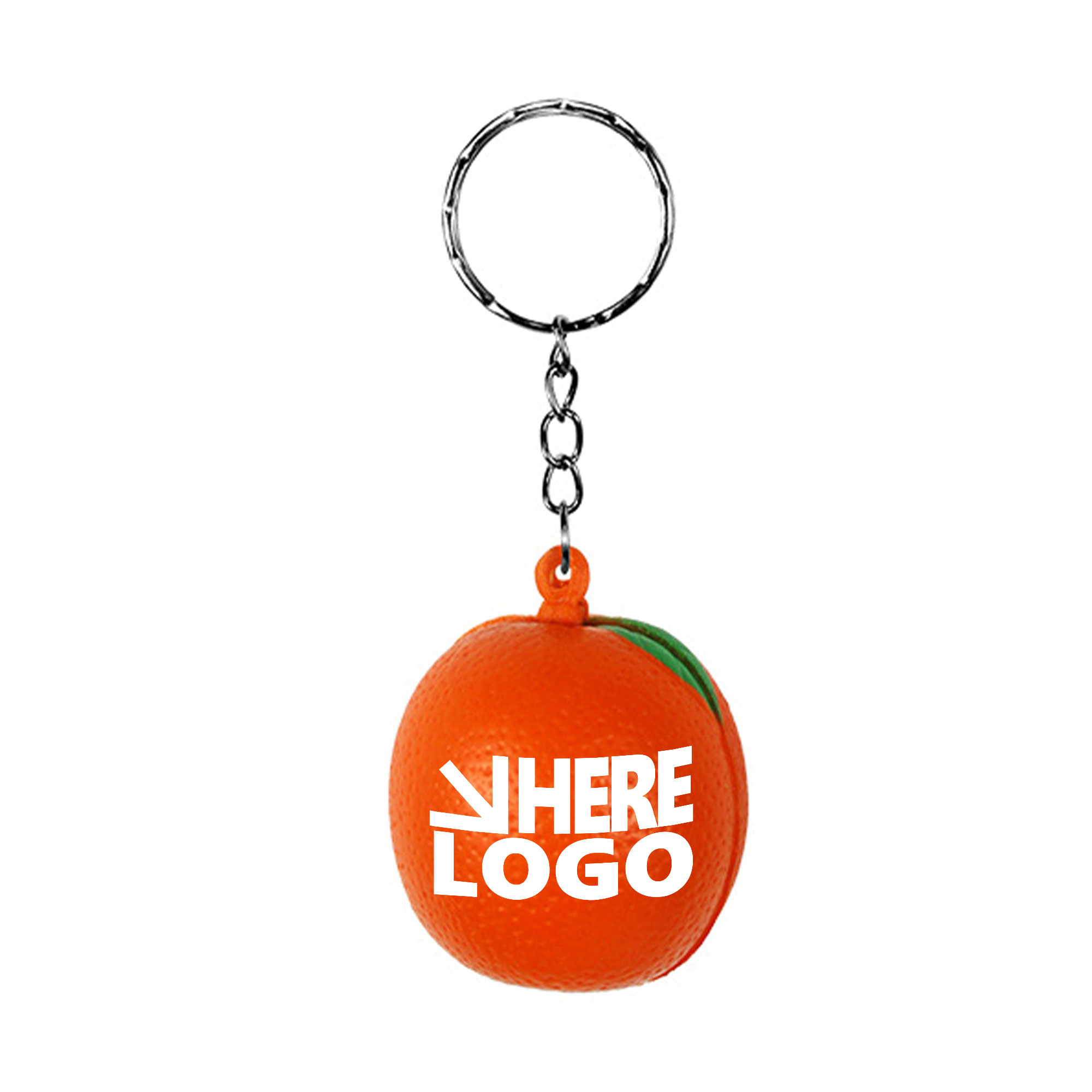 MOQ 20 Orange  Stress Relieve Toy Keychain 3
