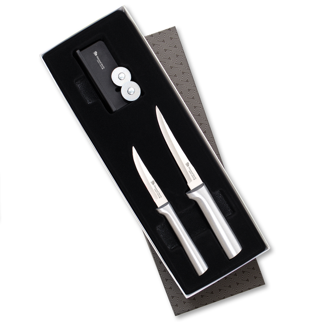 Paring Pair Plus Sharpener Gift Set