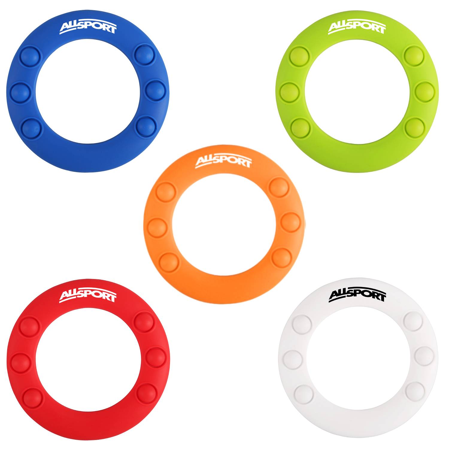 4-inch Silicone Wrist Pop It Fidget Flying Disc