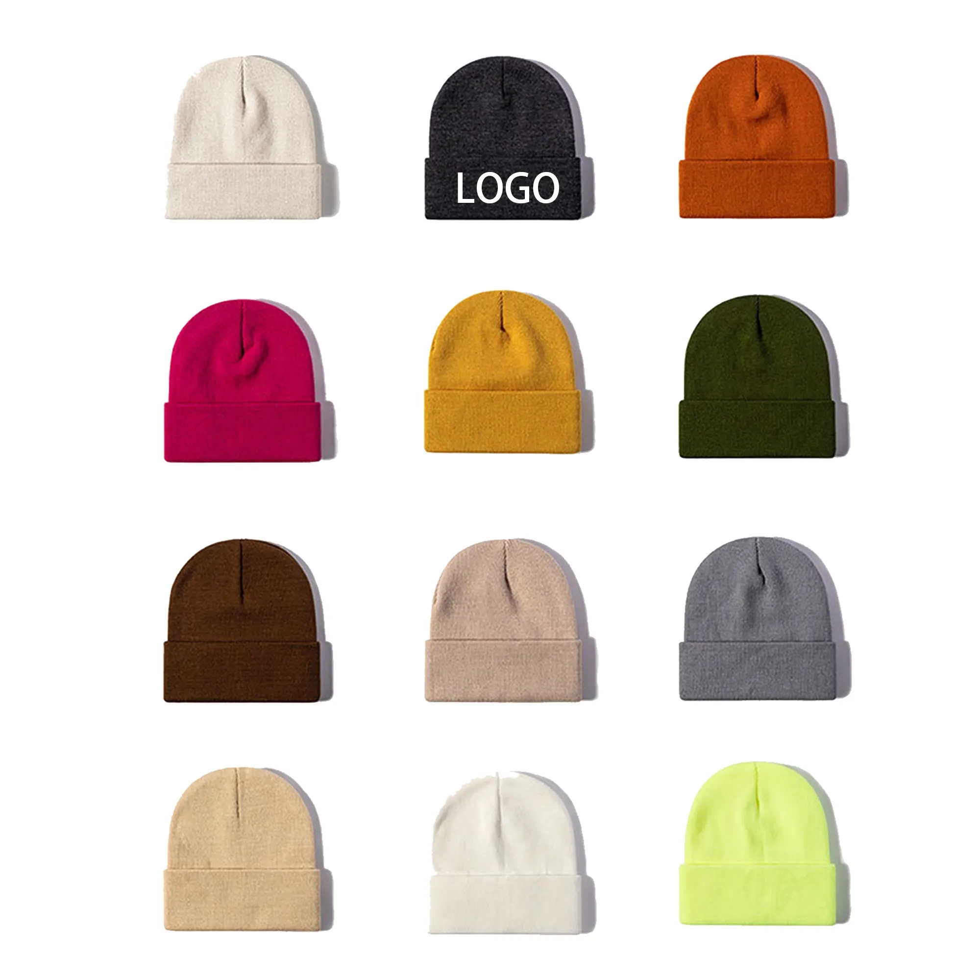Casual Warm Hat Winter Knitted Beanie 3