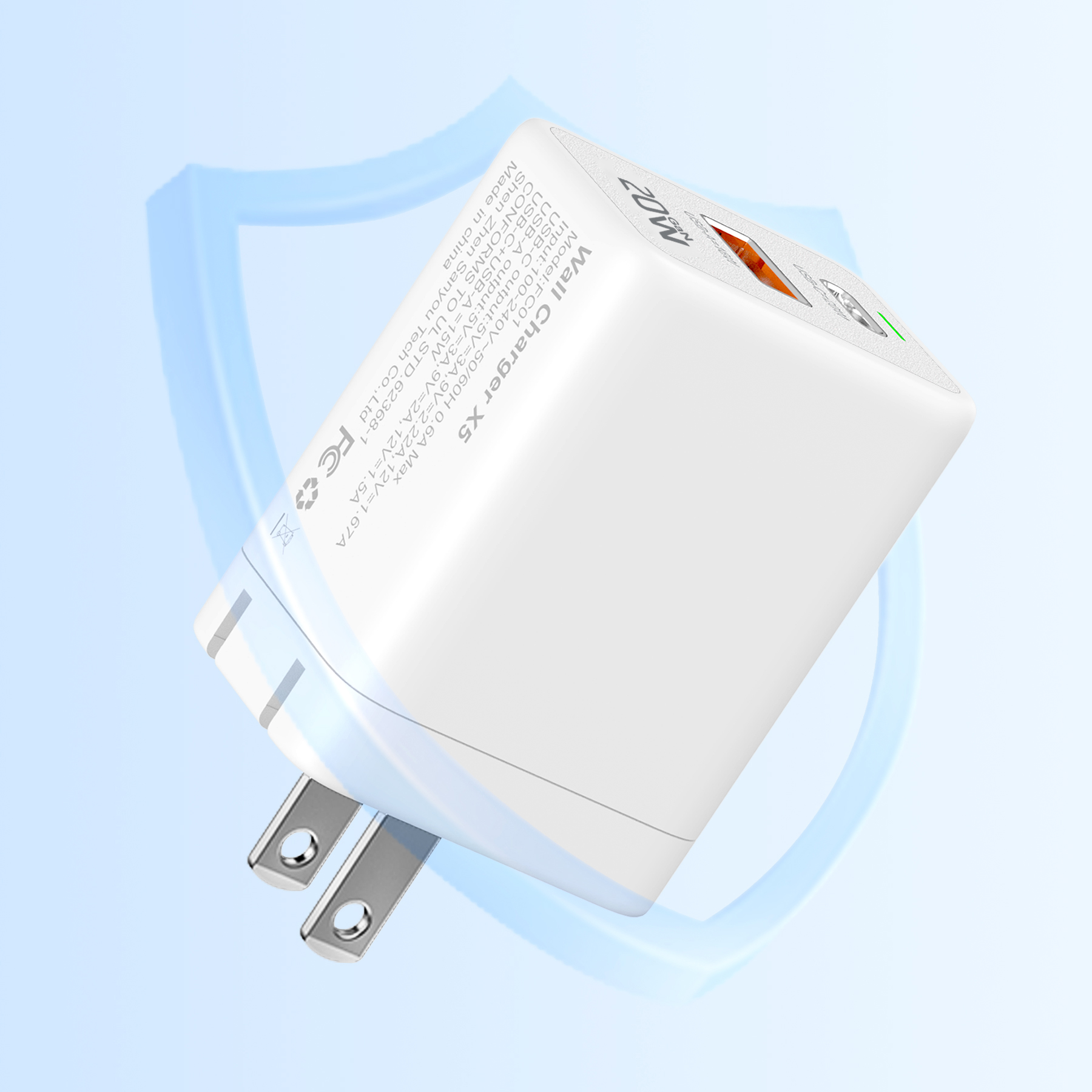 Cirtek® Foldable 20W PD Fast Charger 17