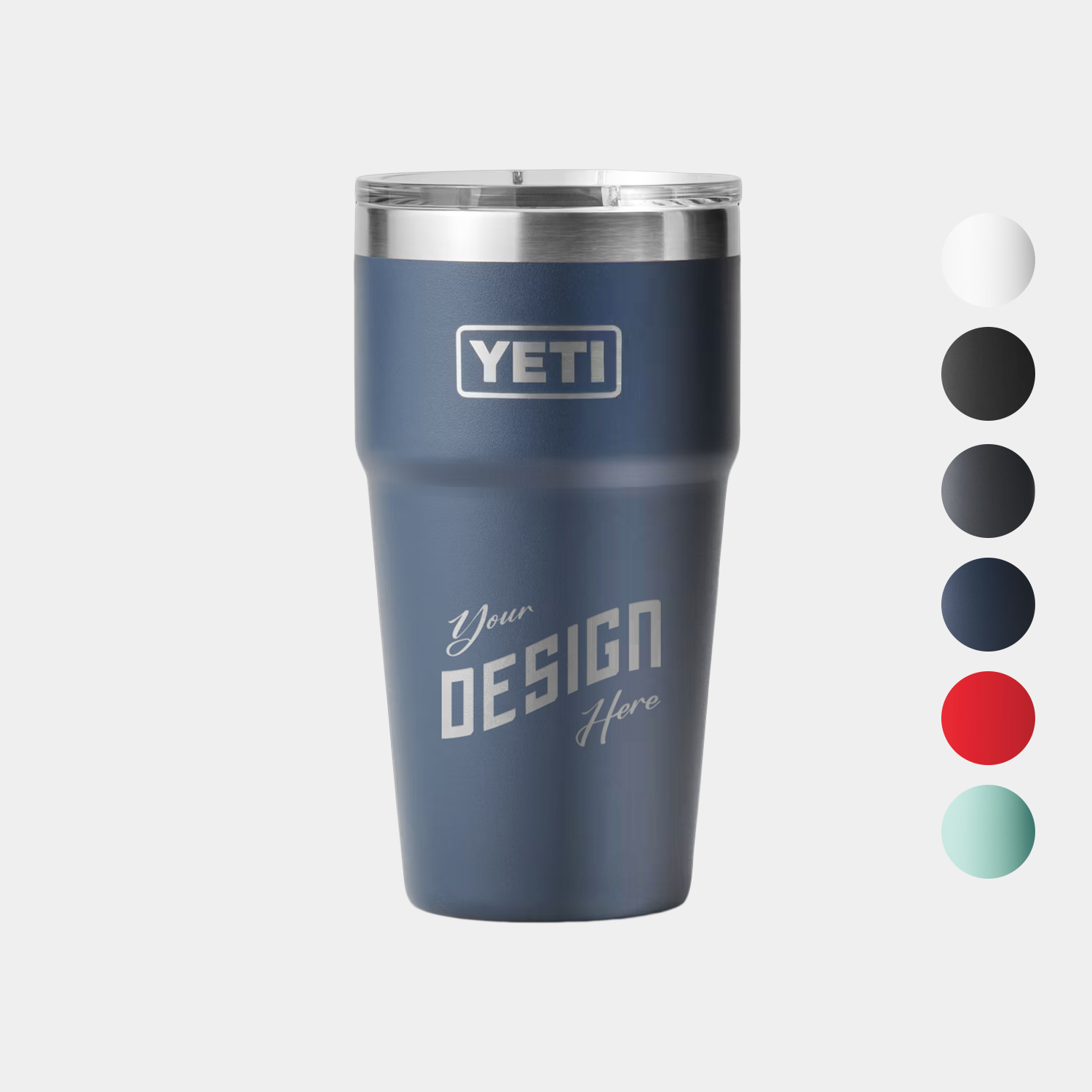 16 Oz YETI® Rambler Stainless Steel Vacuum Insulated Stackable Pint Tumbler w/ Lid