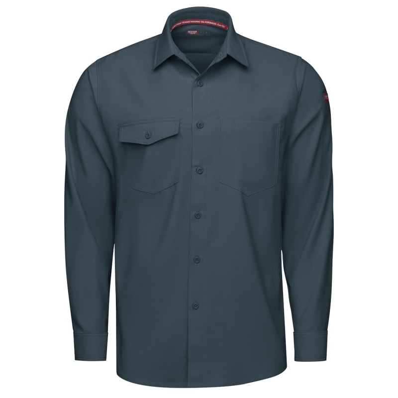 Red Kap Men's Cooling Long Sleeve Work Shirt - TSM4