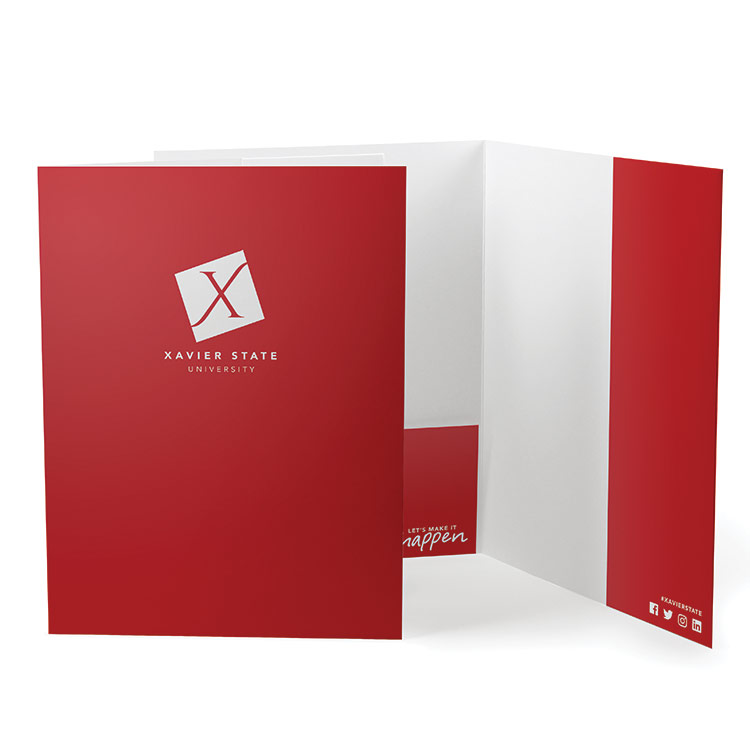 University presentation folder