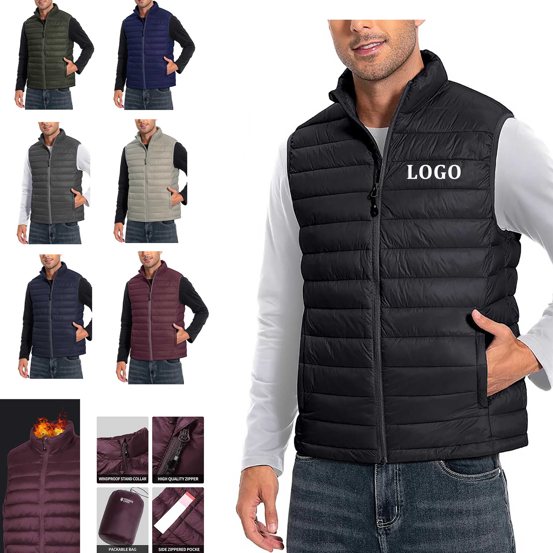Men's Packable Lightweight Down Vest 18
