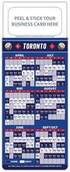 Baseball Schedule Magnet - Peel and Stick Business Card (3.5x9)