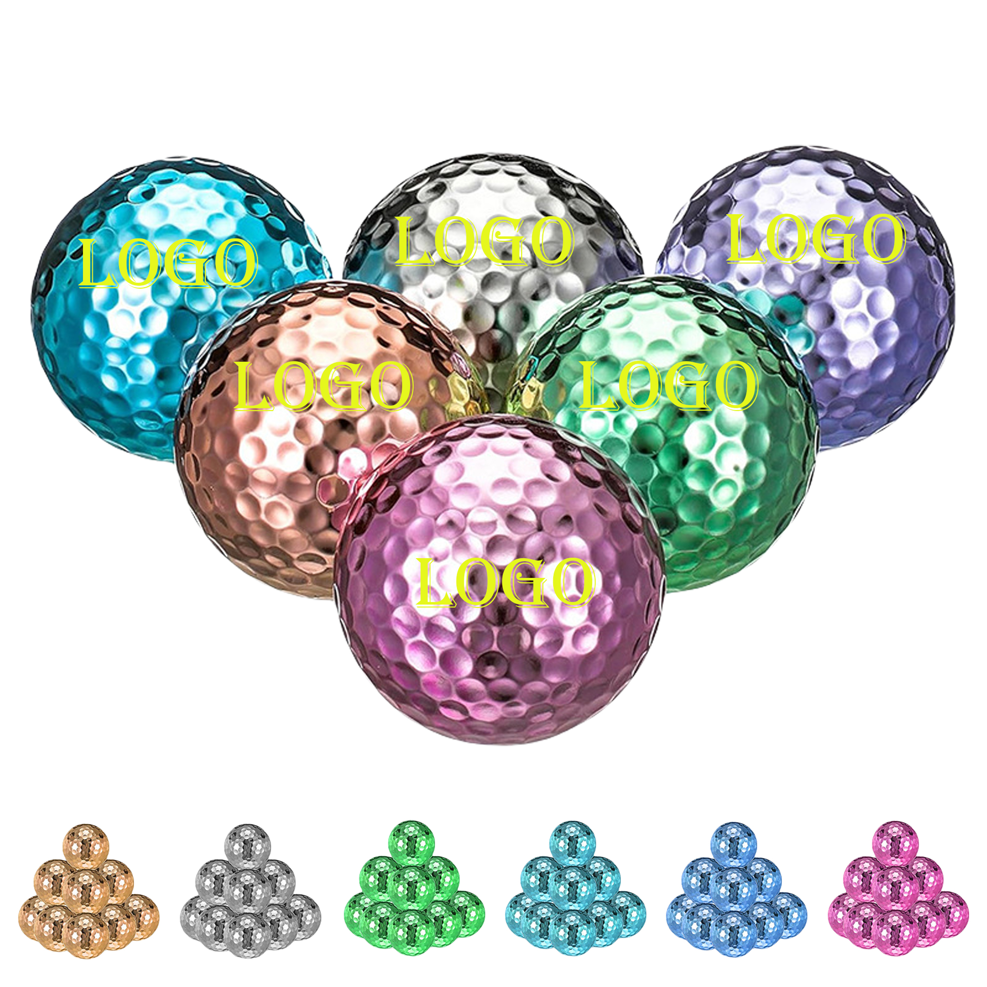 Colorful Electroplated Golf Balls 4