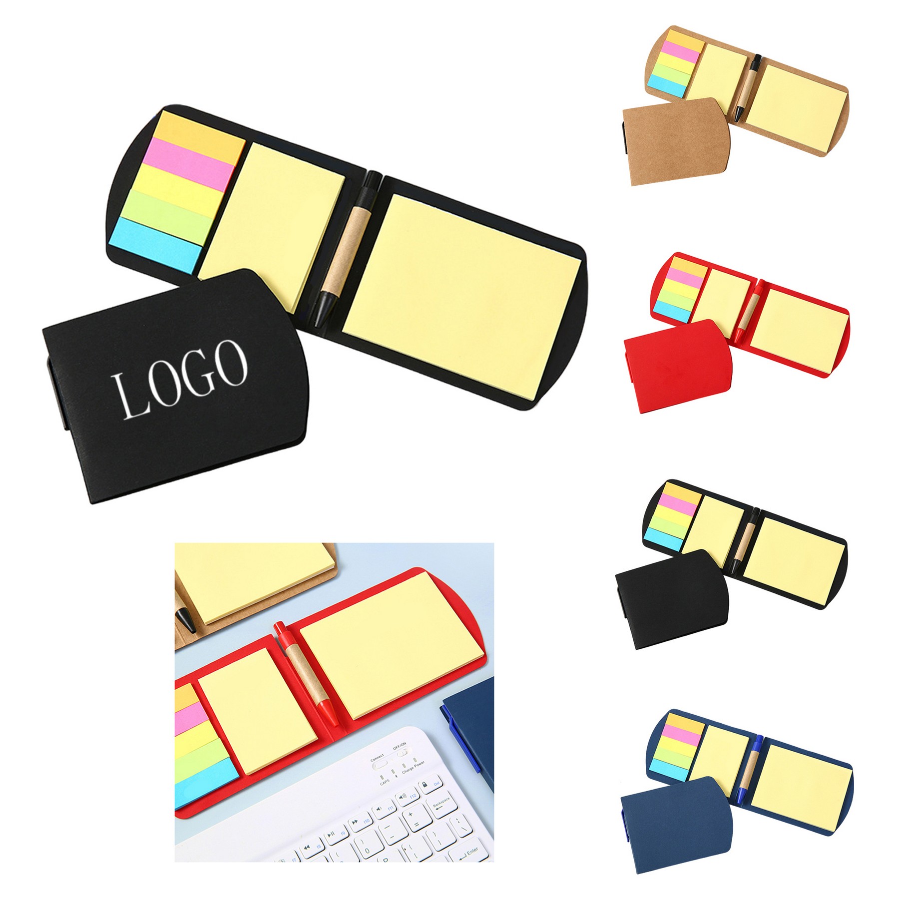 Sticky Notes Book with Pen