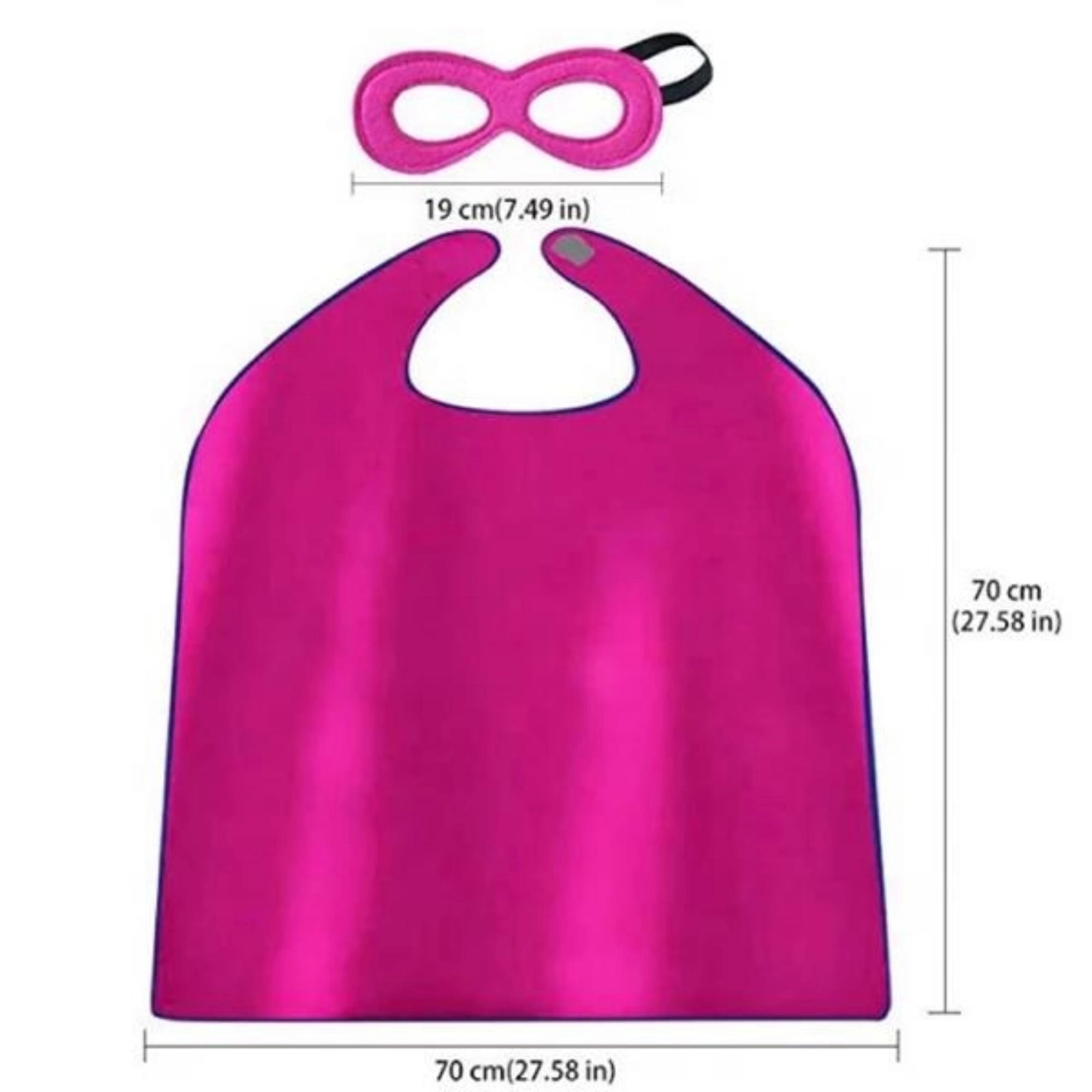 21 1/2"x21 1/2" Party Cape Set With Mask 6