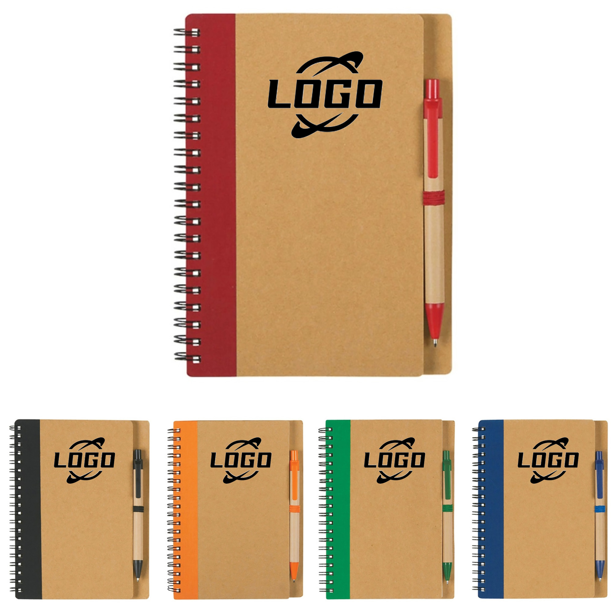 Kraft Paper Notebook With Pen 5
