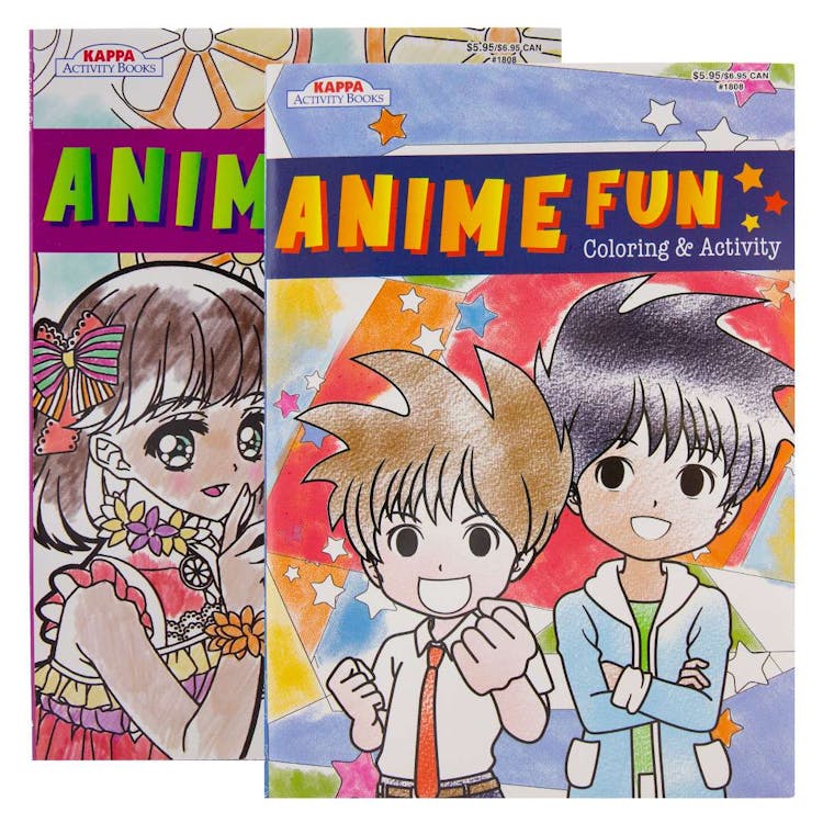 Anime Fun Coloring & Activity Books - 2 Volumes 3