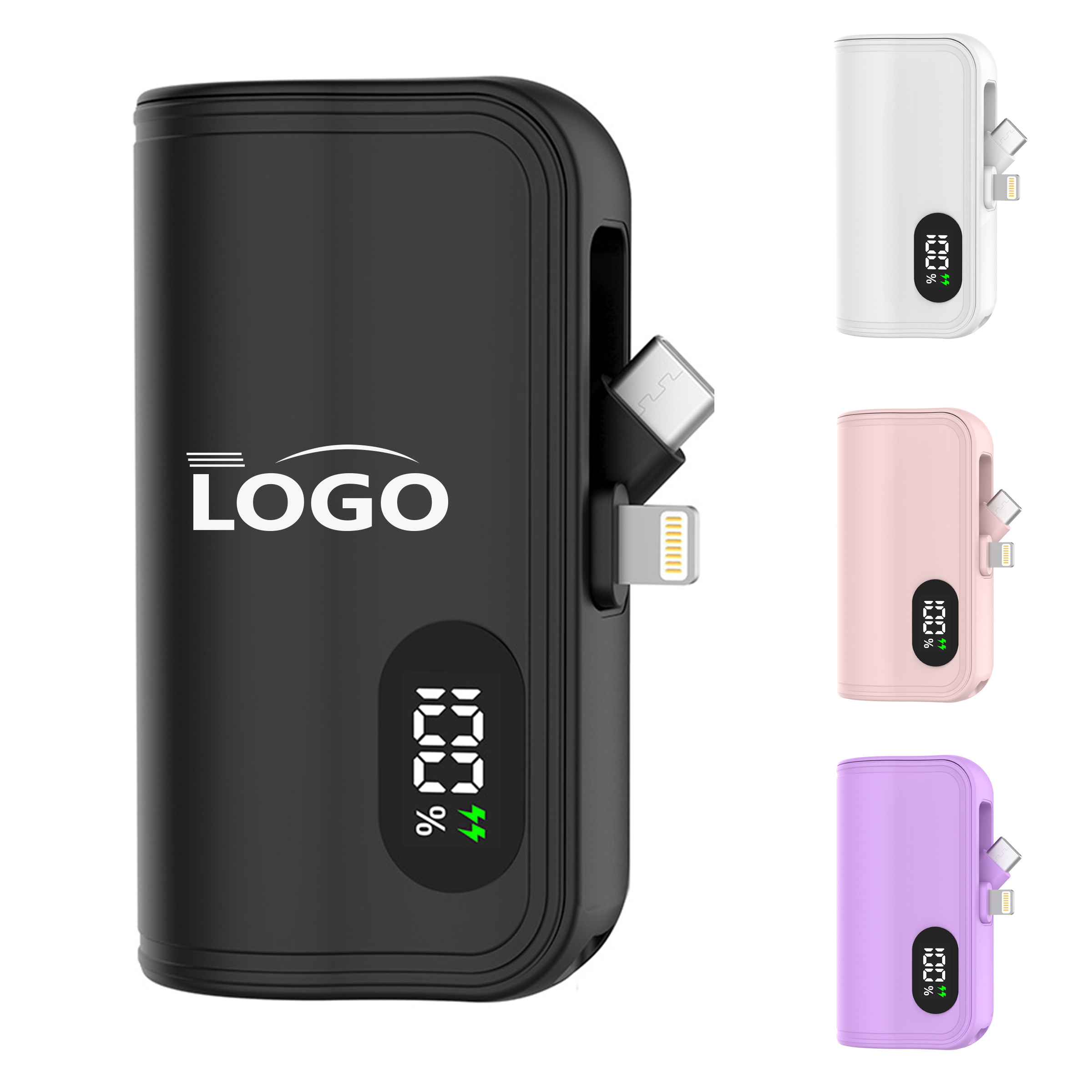 Slim 5000mAh Power Bank with Dual Charging Ports
