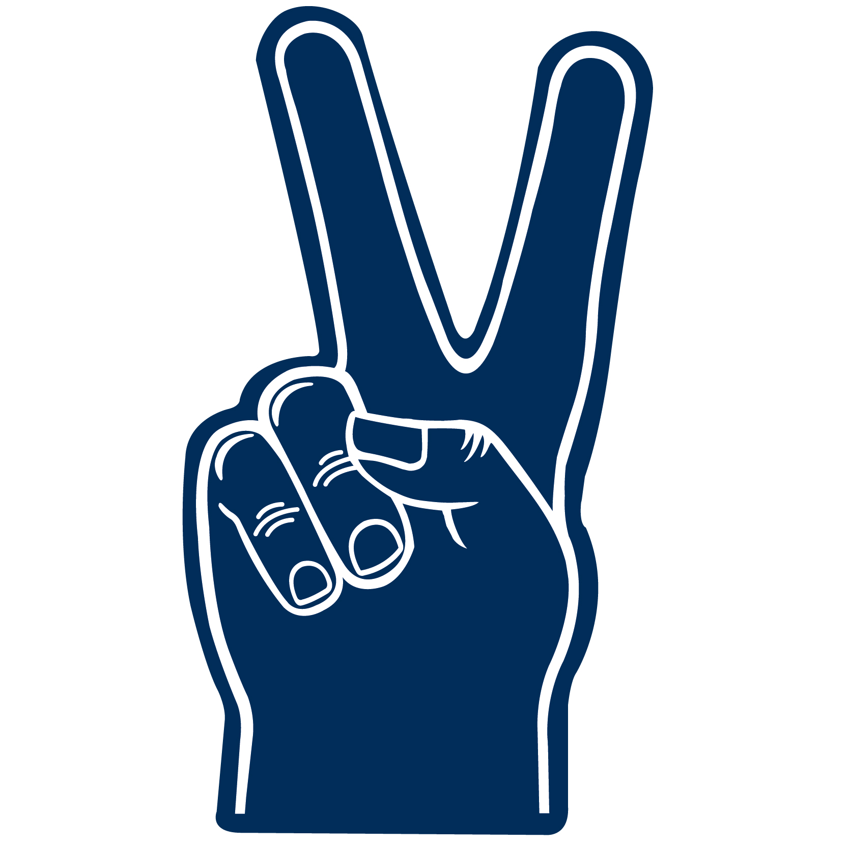 Foam Hand Peace 18" 78