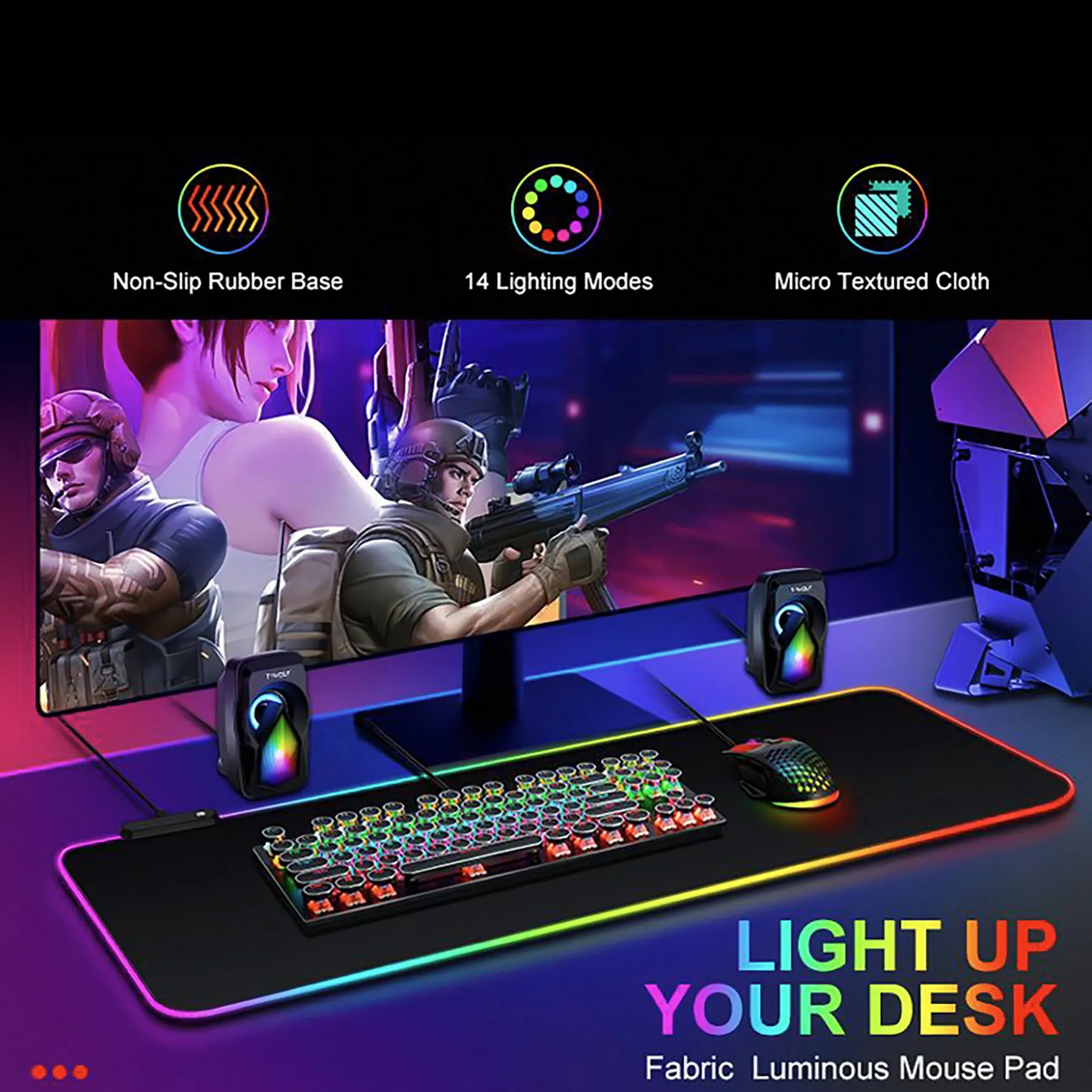 Led RGB Gaming Mouse Pad 17