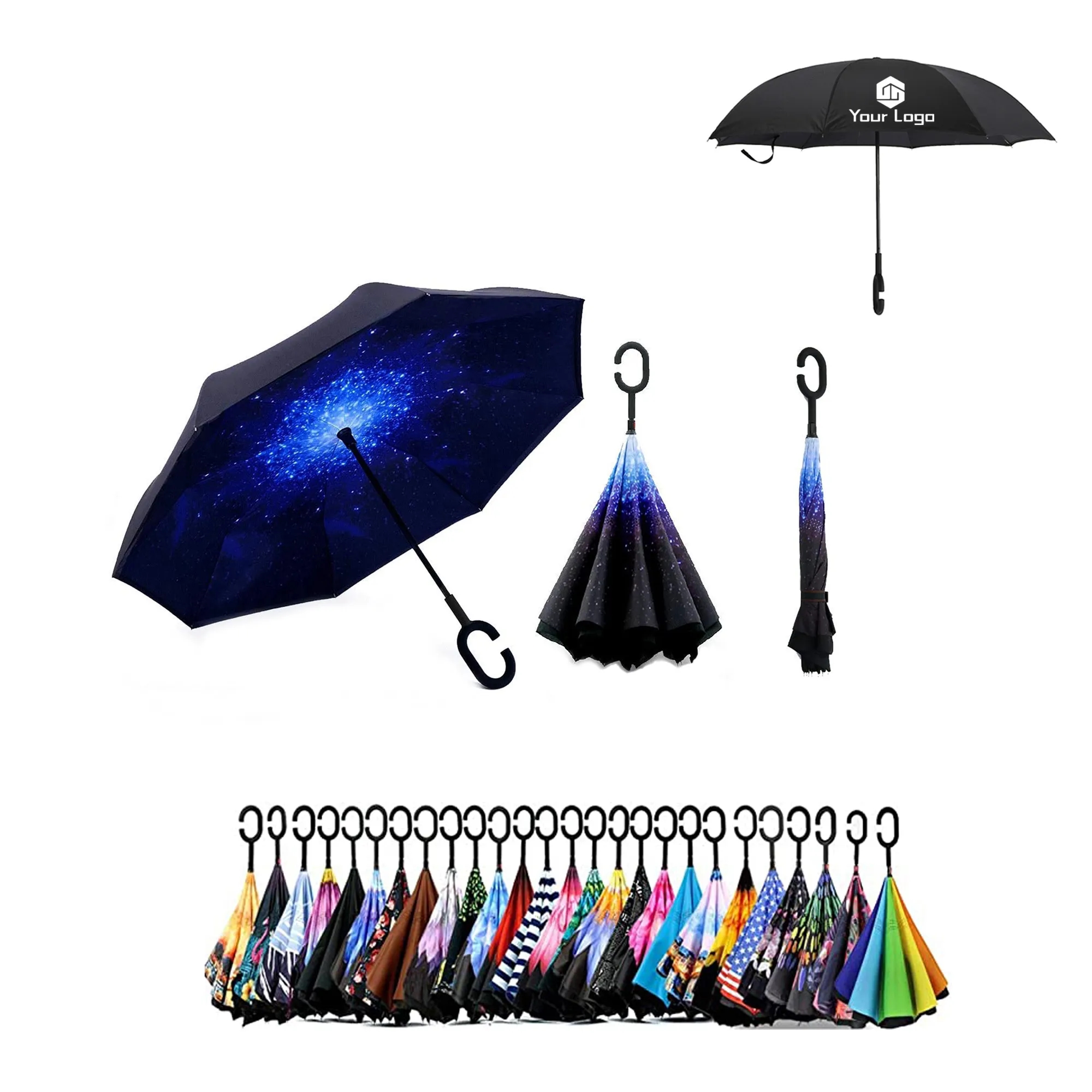 Reversible umbrella