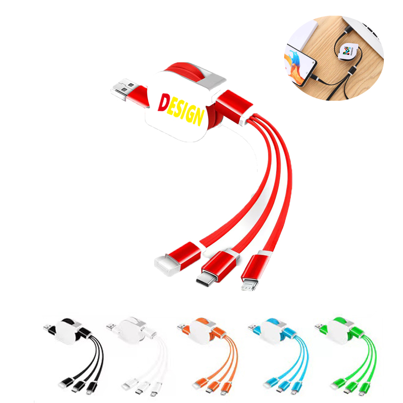 3-In-1 Lanyard Cell Phone Charging Cable
