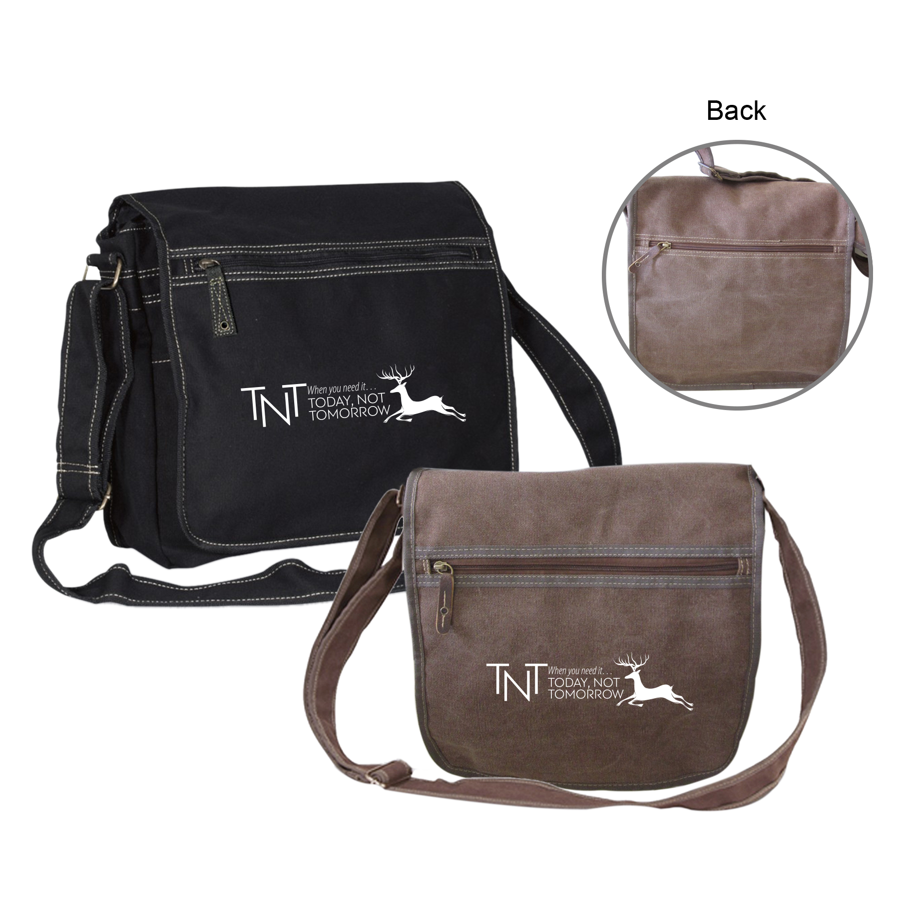 12 oz. Cabana Canvas Messenger Bag 14