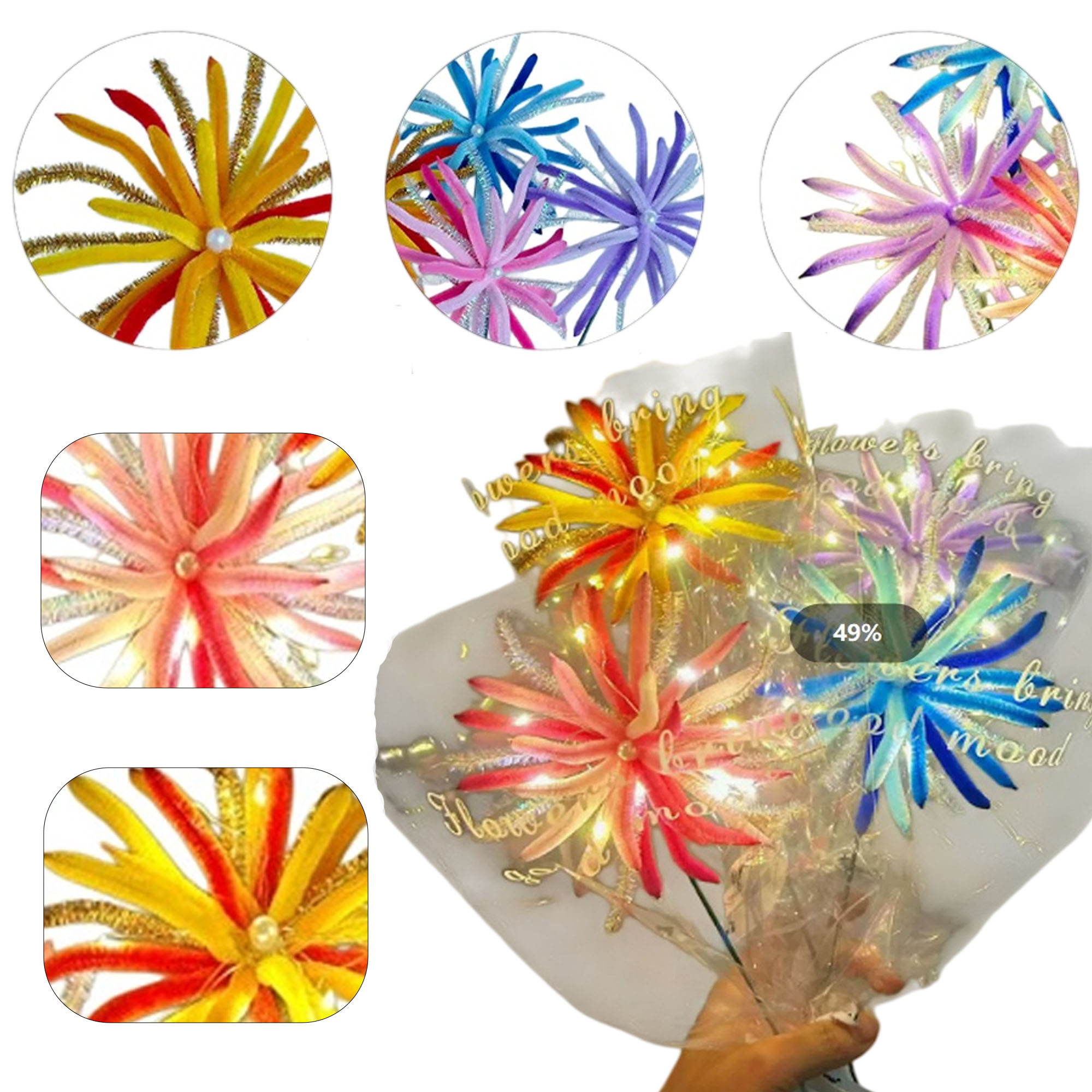 Pipe Cleaner Firework Finished Product 2