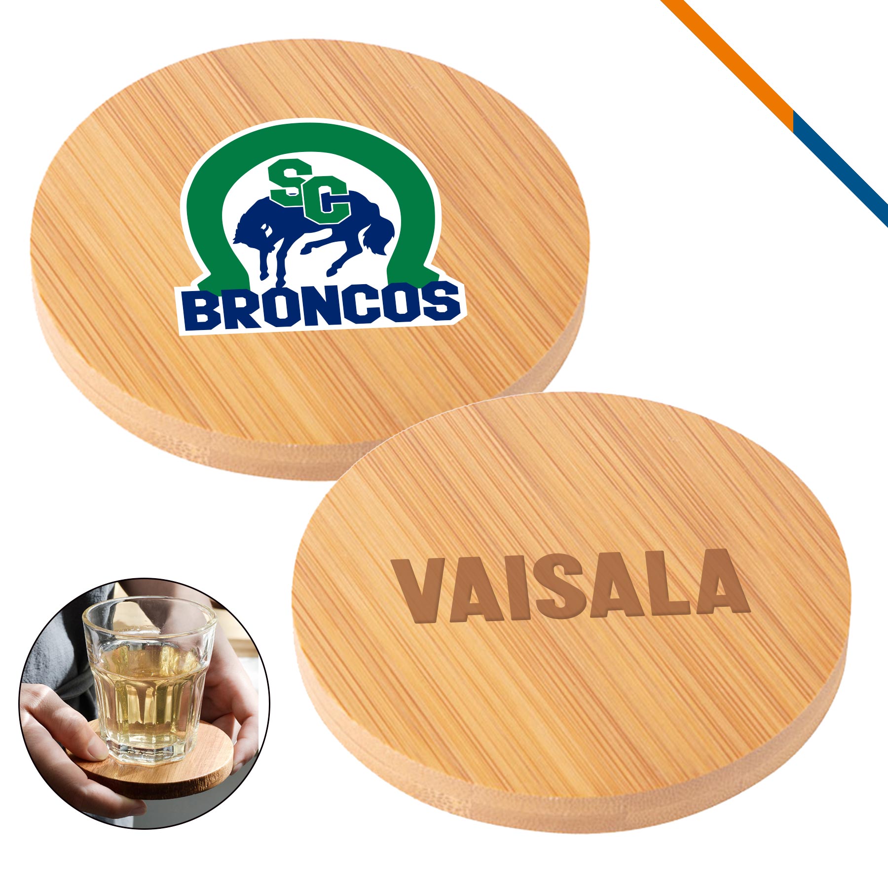 Lirae Bamboo Round Coaster
