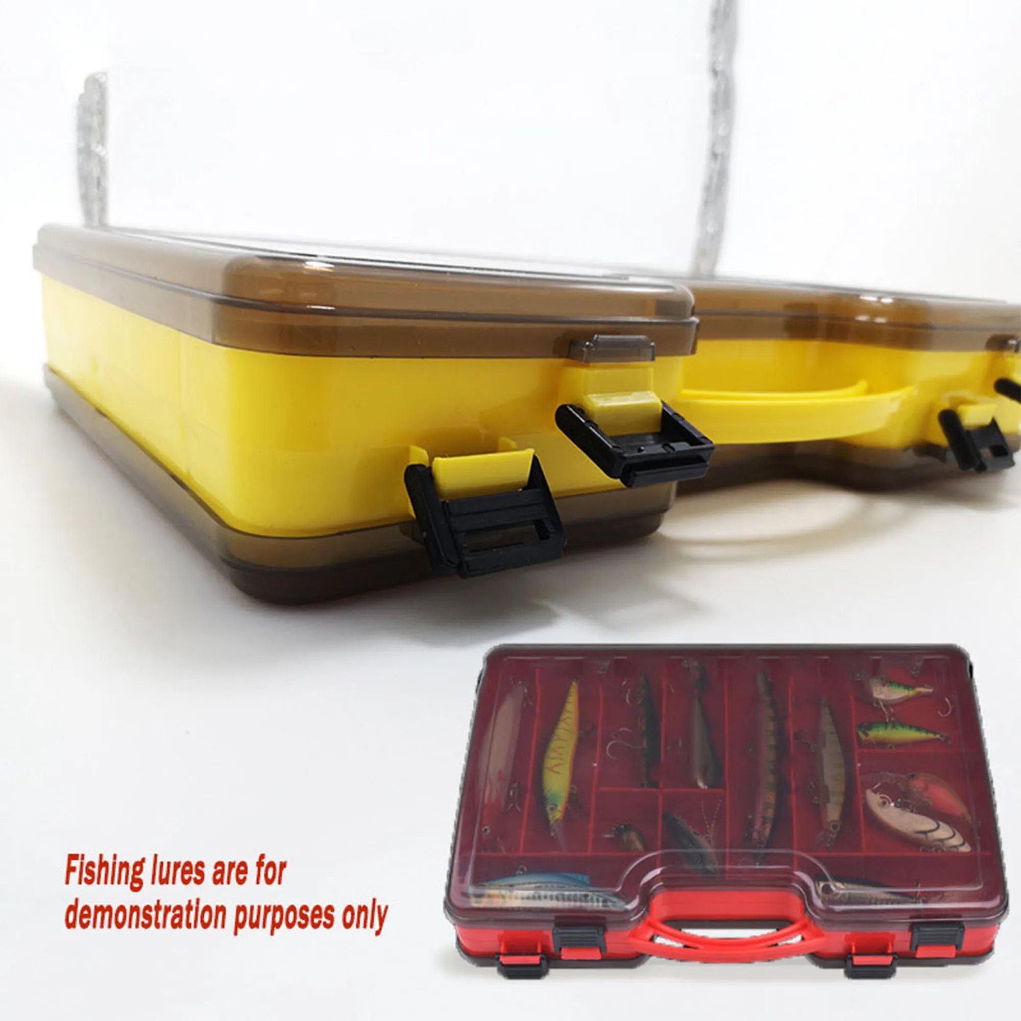 MOQ10 Double-layer Plastic Fishing Bait Box 10