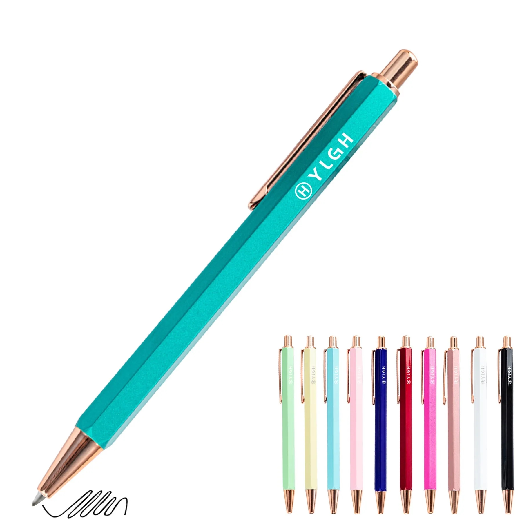 Hexagonal Metal Ballpoint Pen