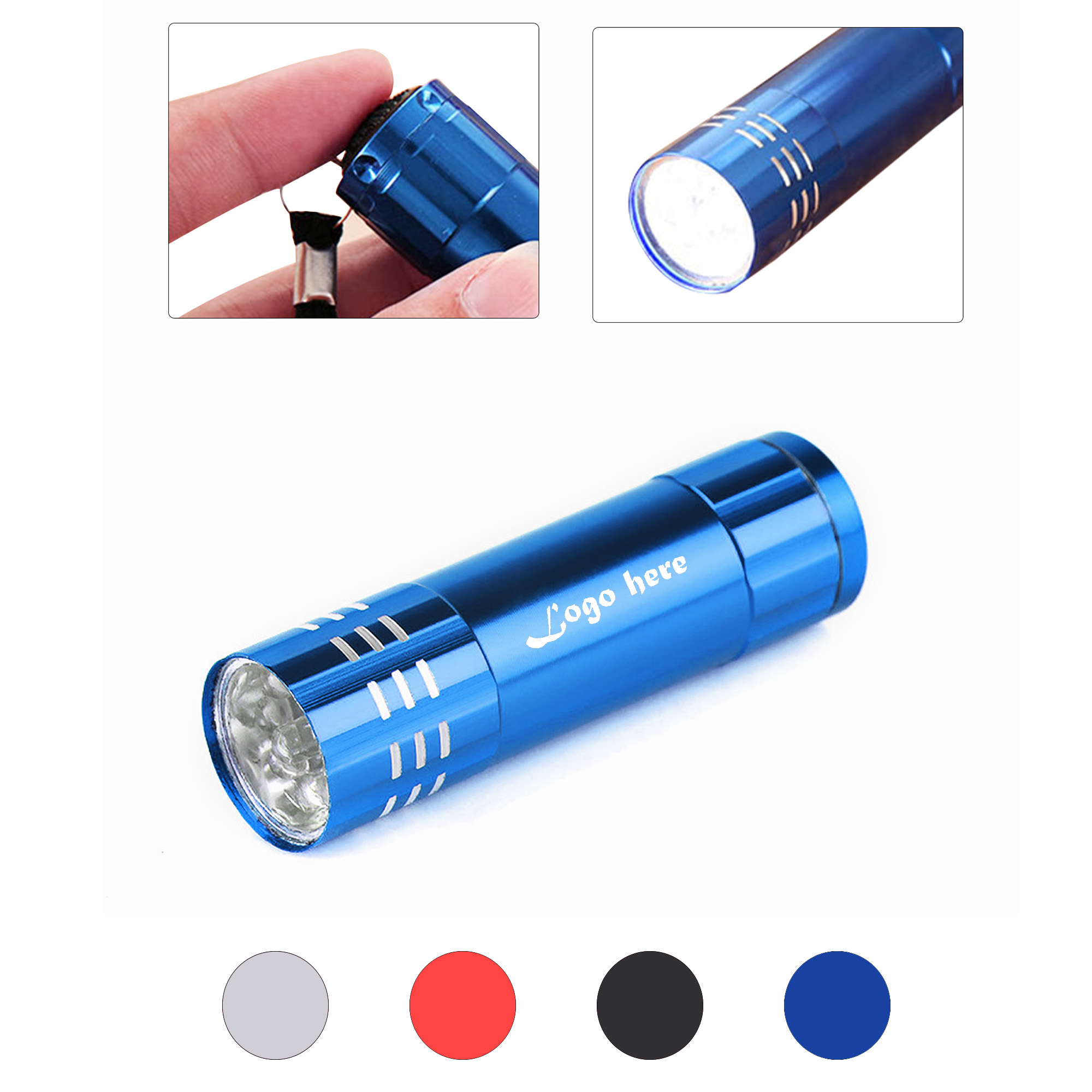LED Flashlight Pocket Torch MOQ 50pcs