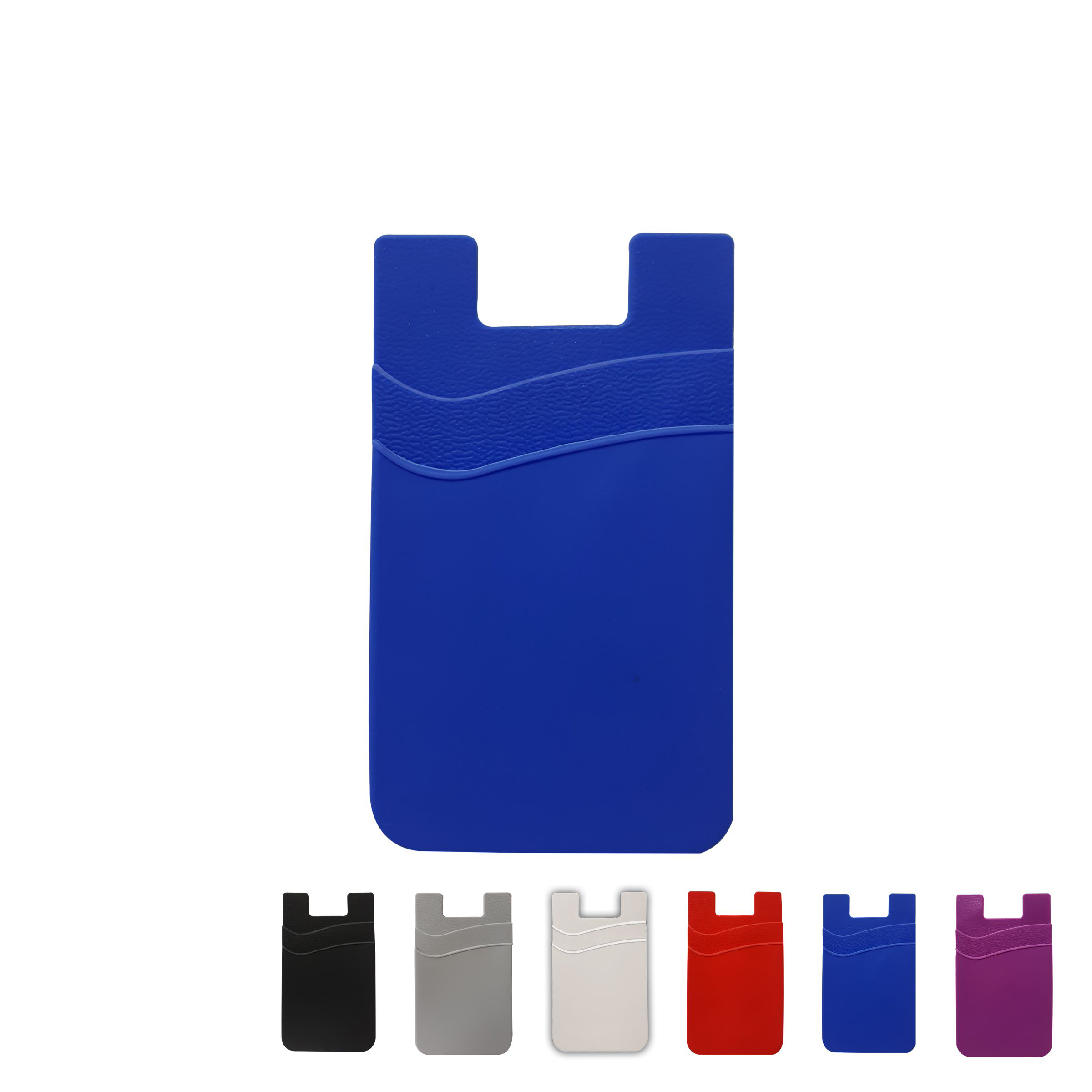 Dual Pocket Silicone Cell Phone Wallet 34