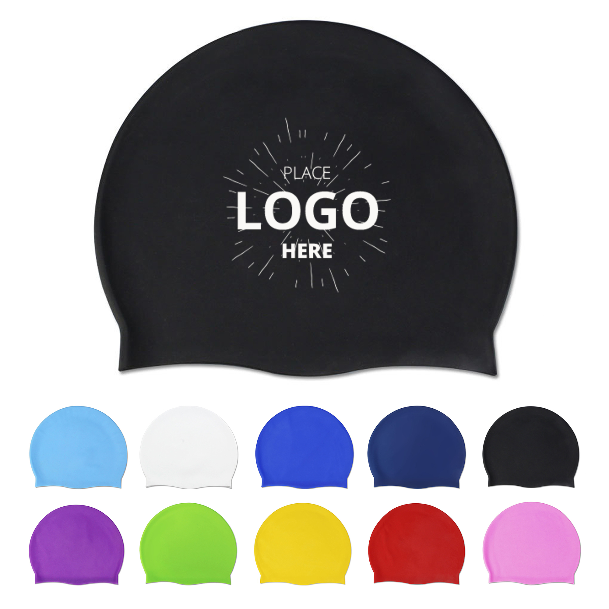 Adult Silicone Waterproof Swim Cap