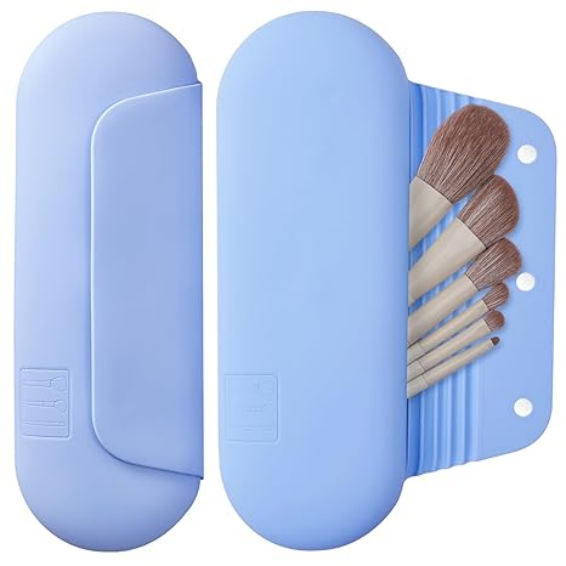 Silicone Magnetic Cosmetic Brush Bag 27