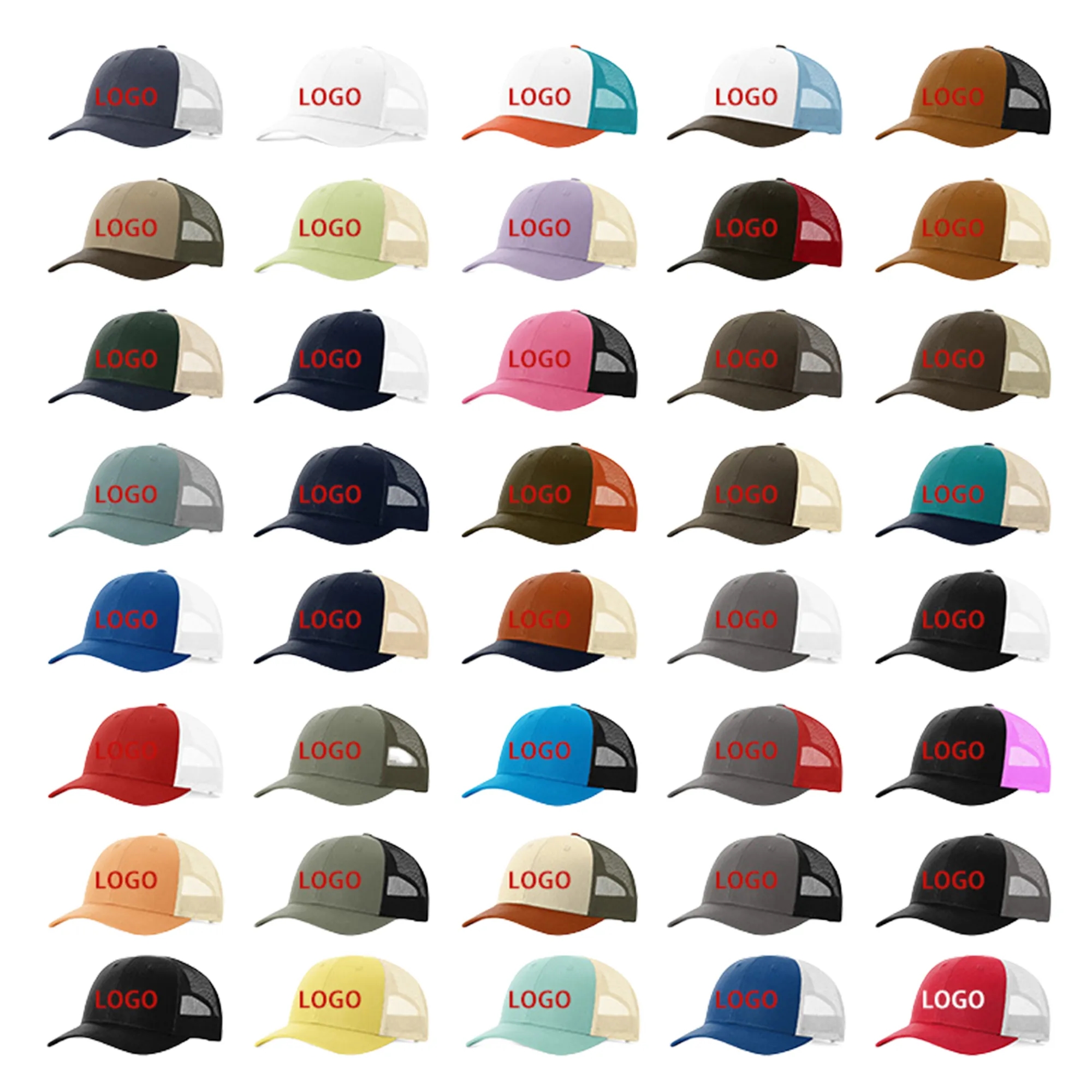 Premium Embroidery 6 Panel Structured Trucker Cap