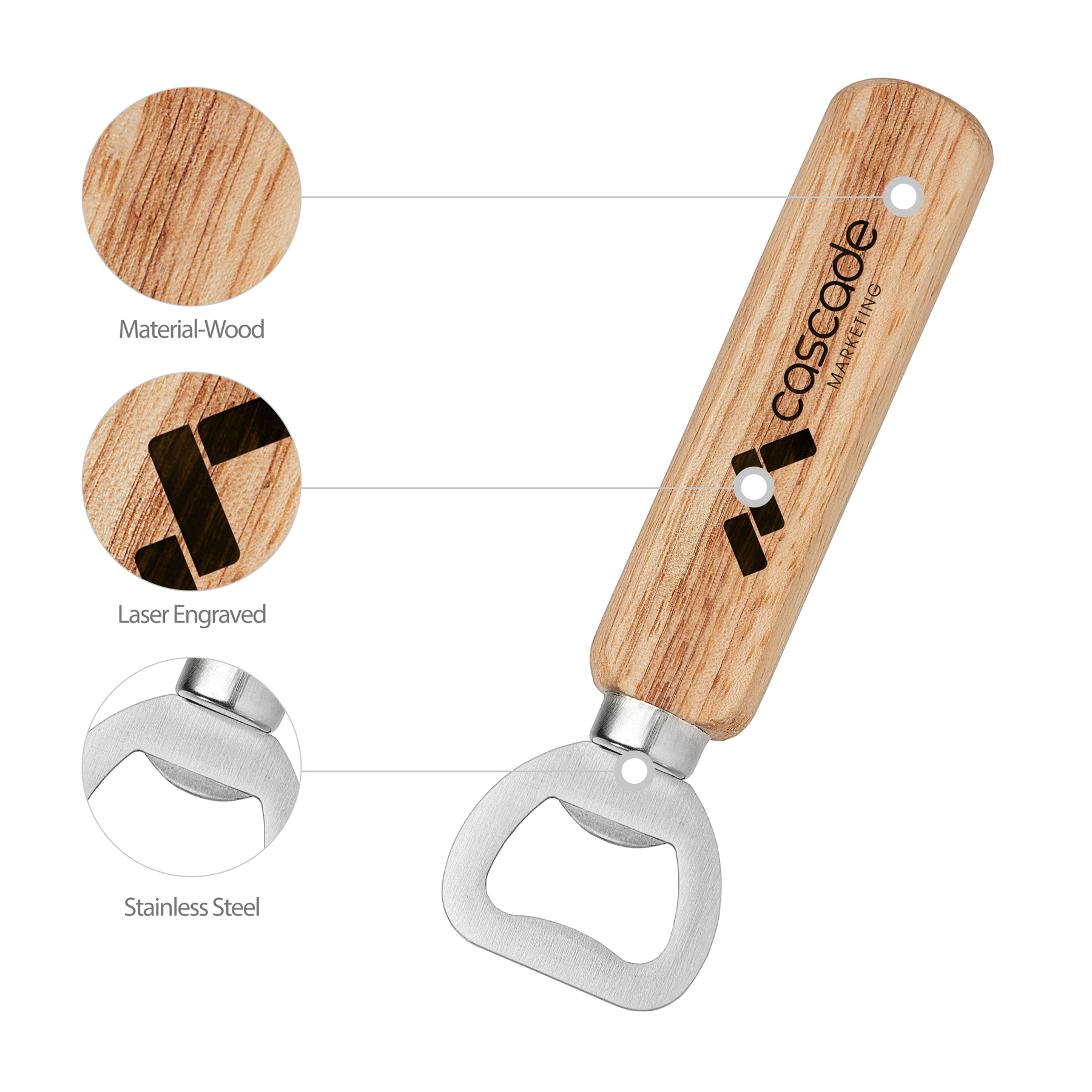 Wooden Bottle Opener