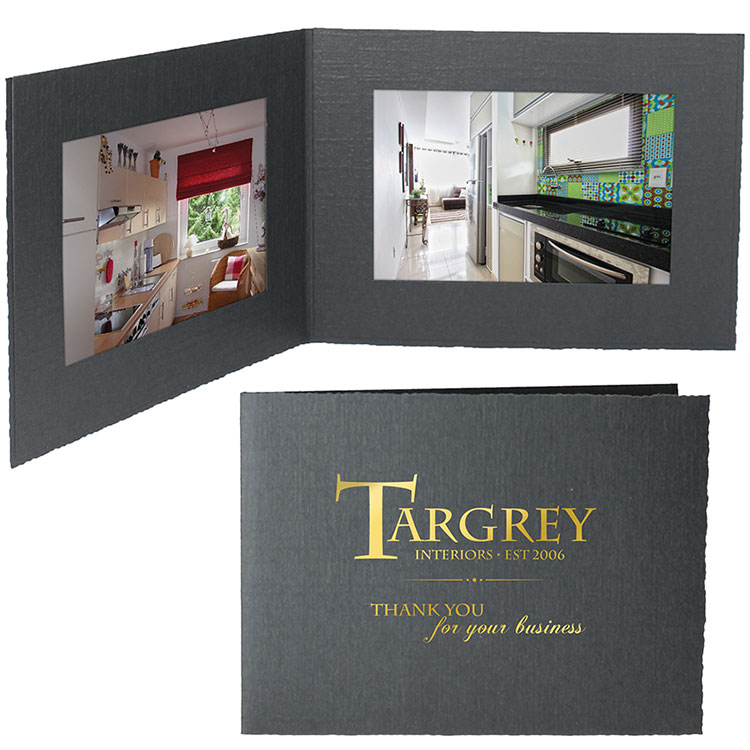 Before and after paper picture frame for construction project