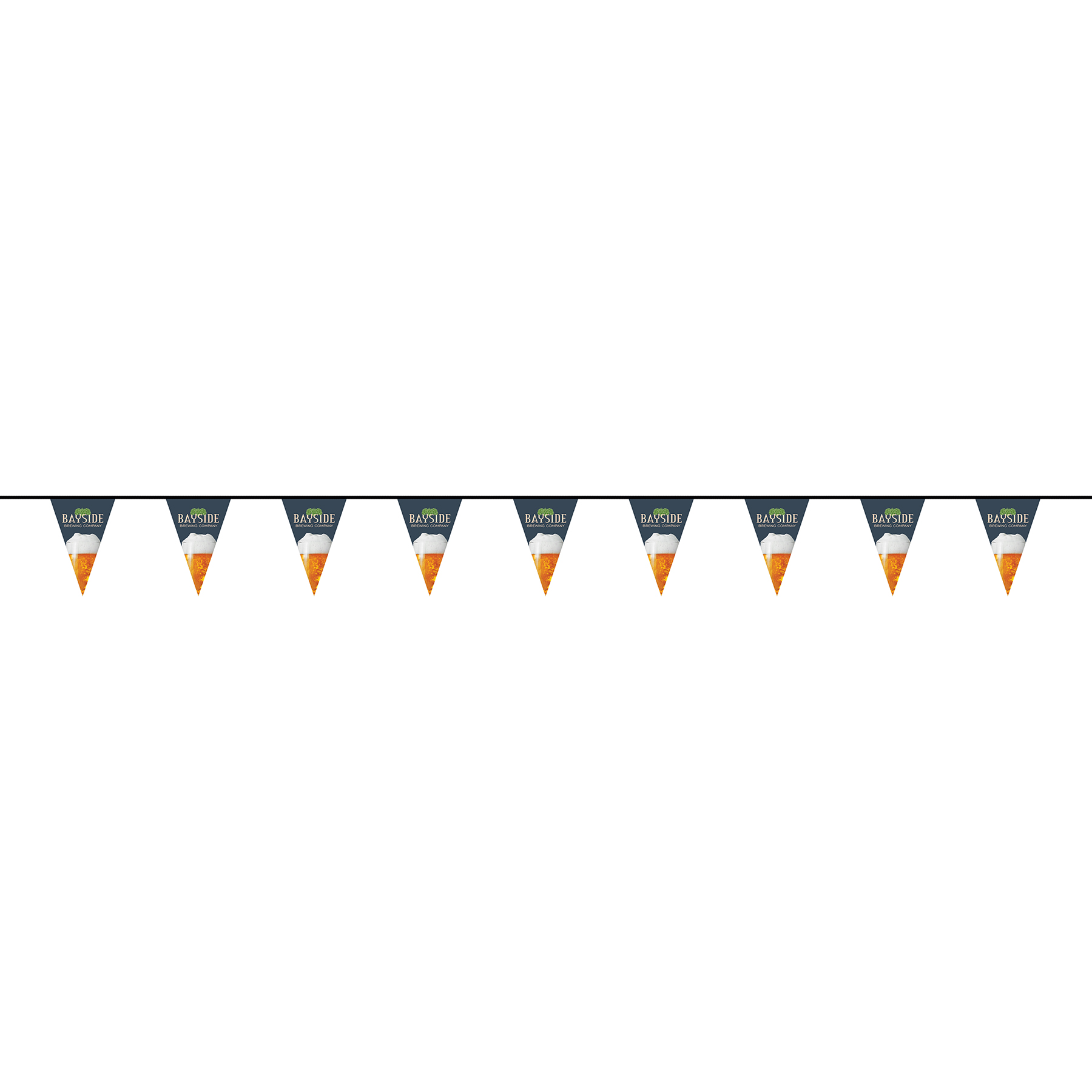 15' PVC Triangular Pennant Strings 12