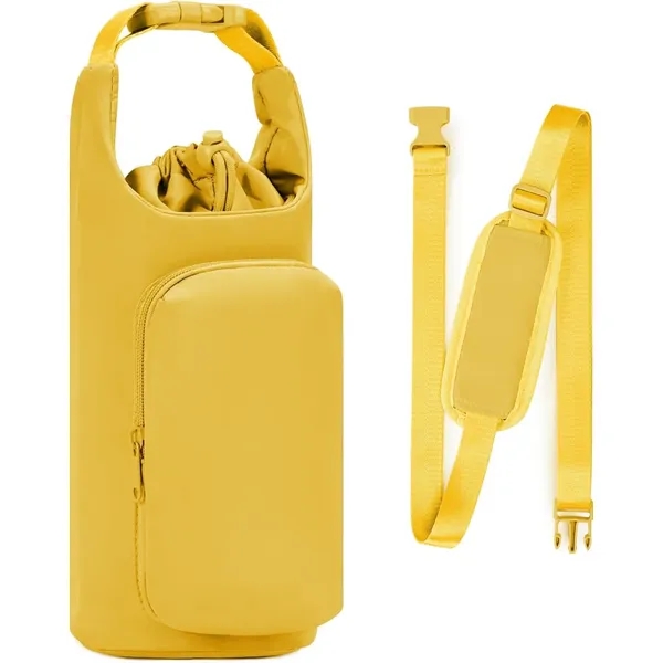 Water Bottle Carrier Bag with Phone Pocket for Work, School and Travel 4