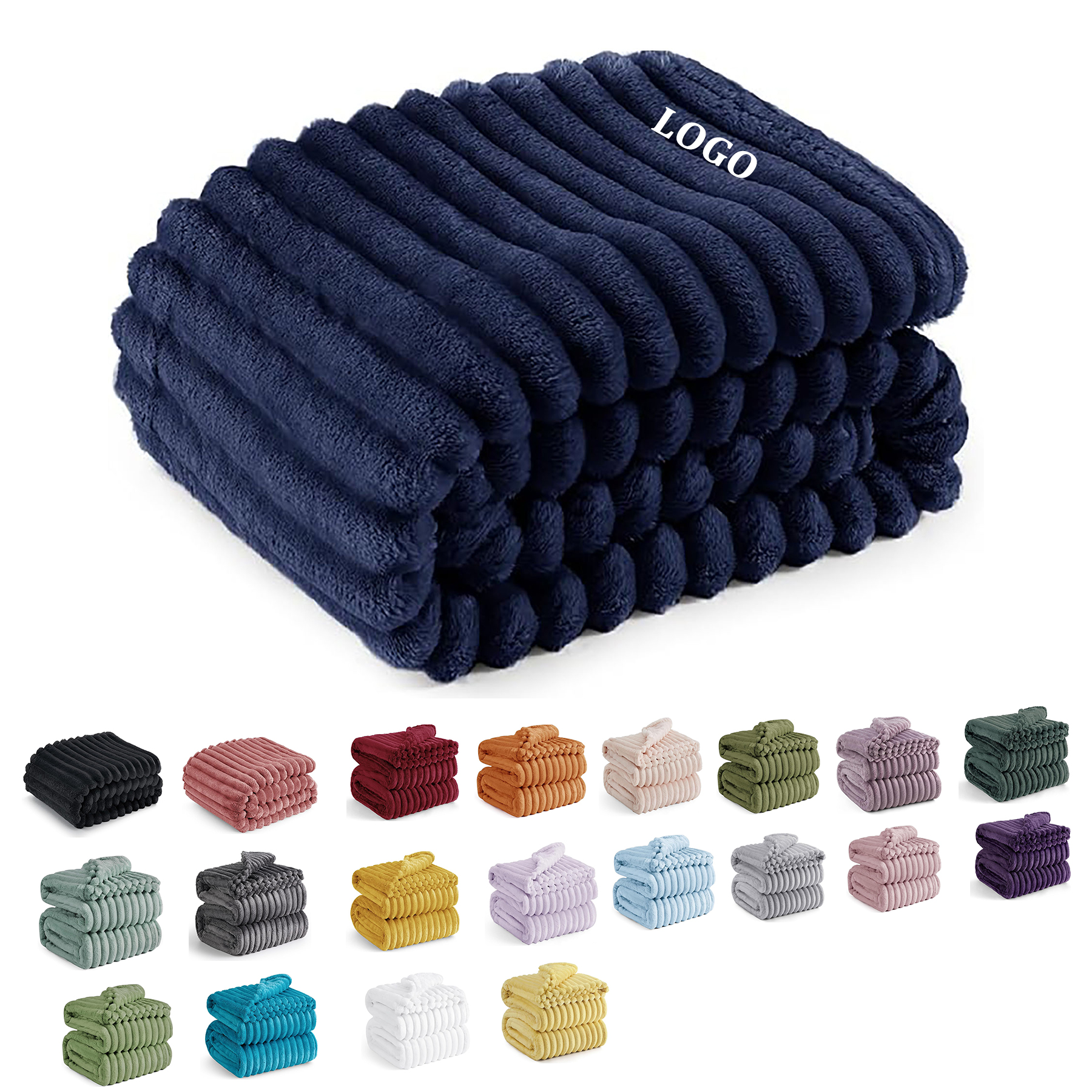 GentleSoft Fleece Throw Blanket 63