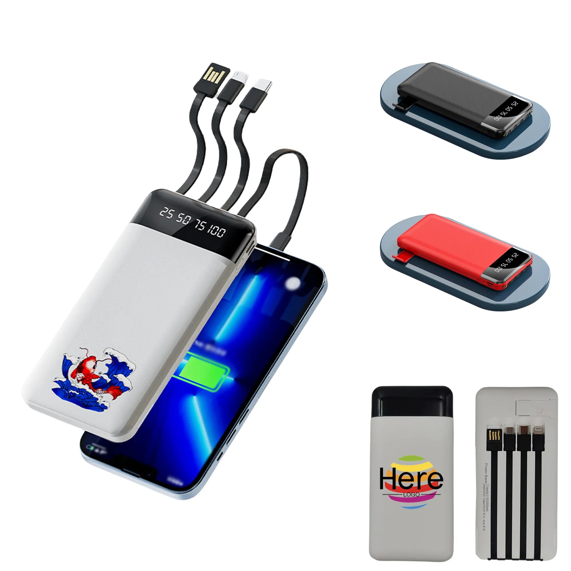20000mAh Portable Charger Power Bank with Flashlight 7