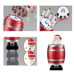 Funny Creative Spoof Santa Claus Wooden Barrel Cigarette Box - UN7228
