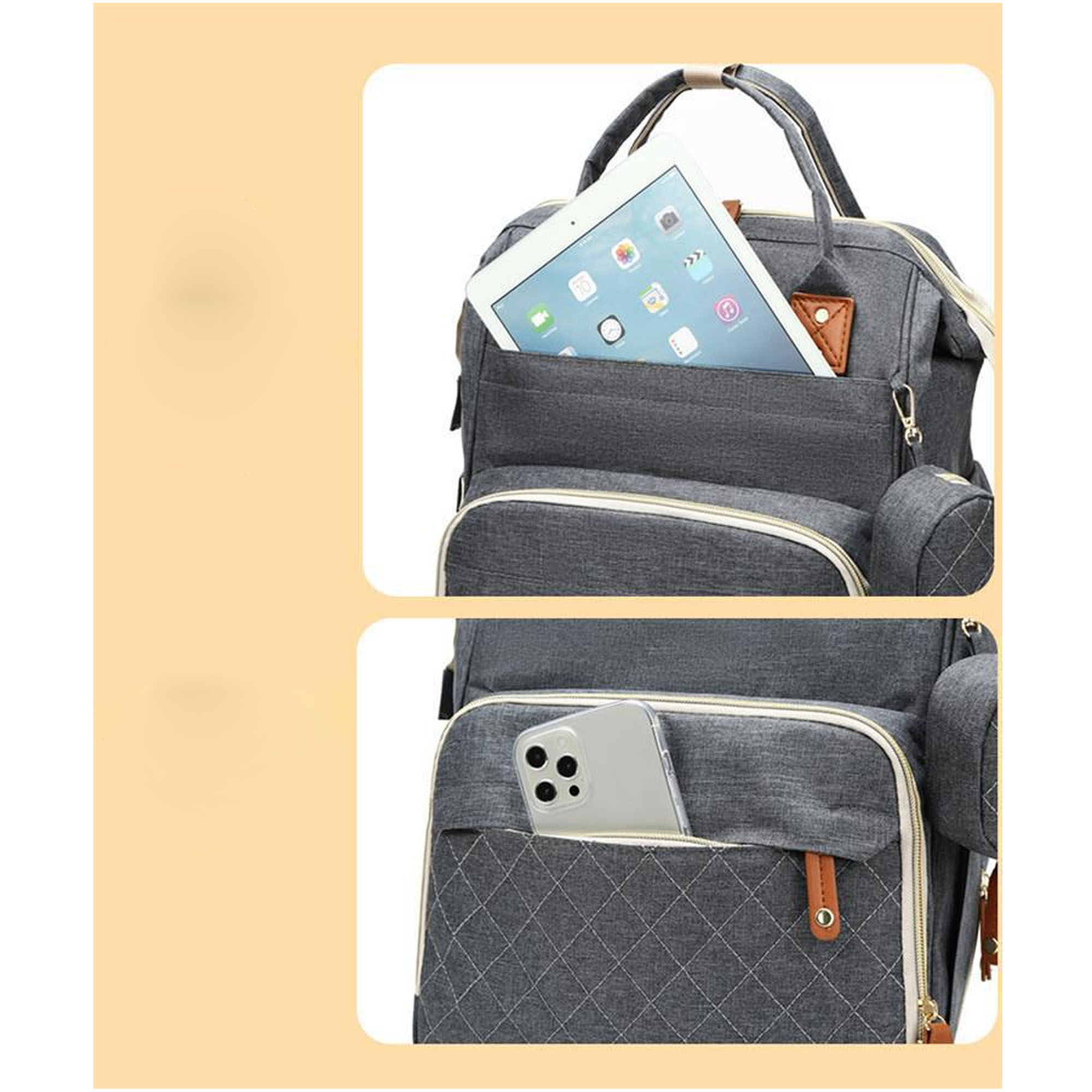 Oxford Cloth Mother And Baby Backpack ?C Practical And Comfortable 6