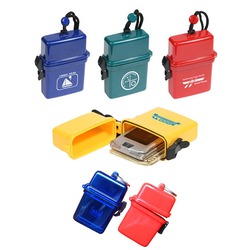 Waterproof Pill Cigarette Case w/ Lanyard