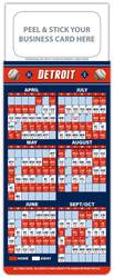 Baseball Schedule Magnet - Peel and Stick Business Card (3.5x9)