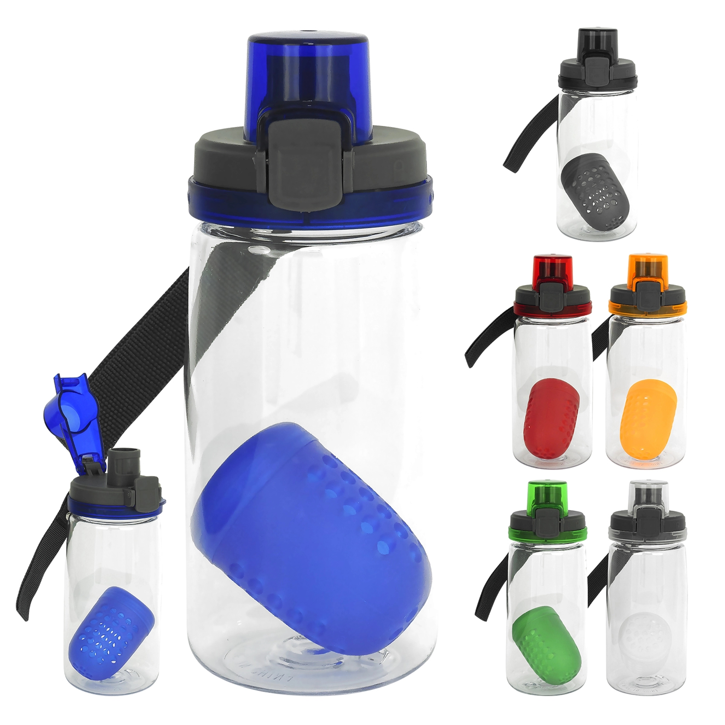 Locking Lid 18 oz. Recycled Bottle with Floating Infuser 2