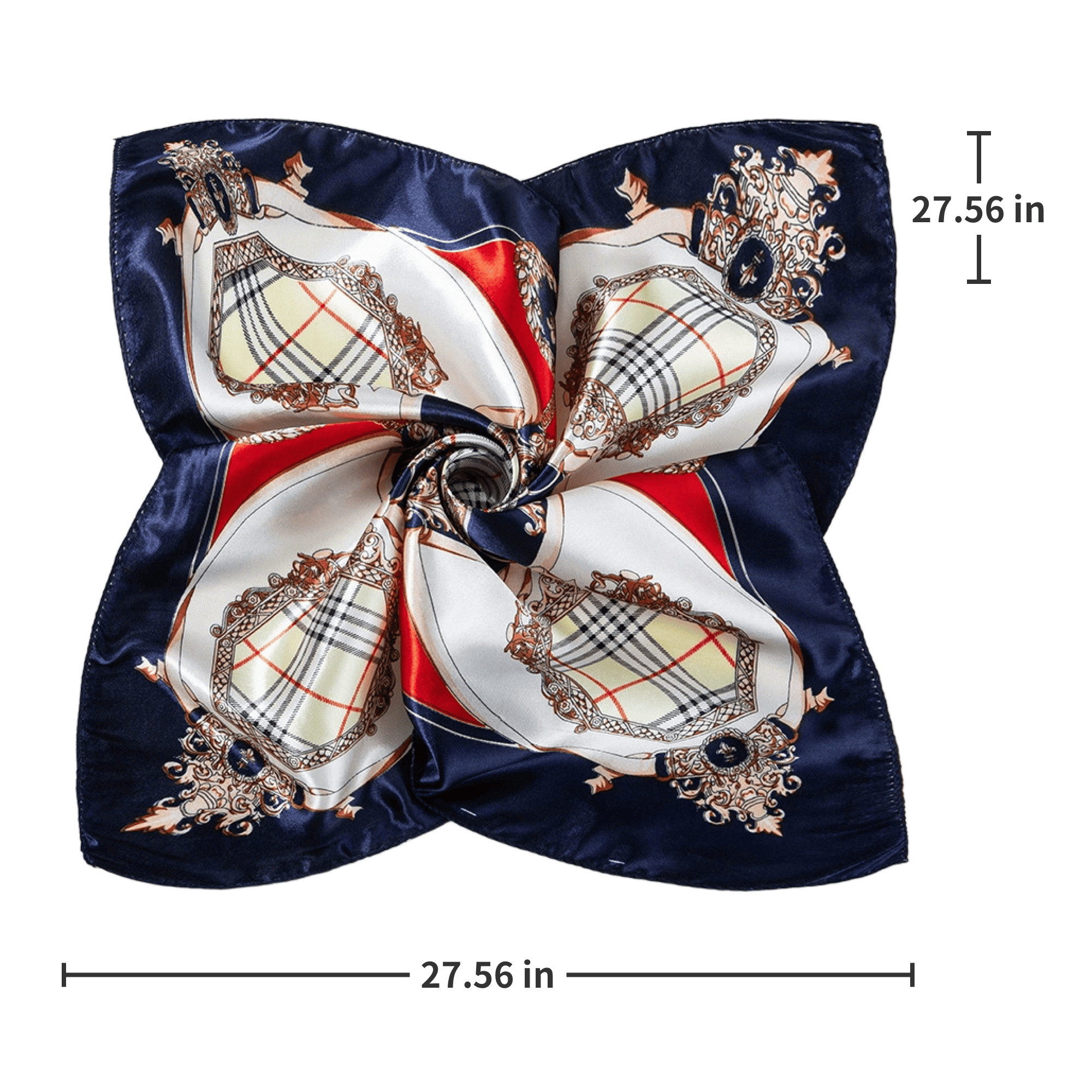 Custom Satin Finish Imitation Silk Scarf 10