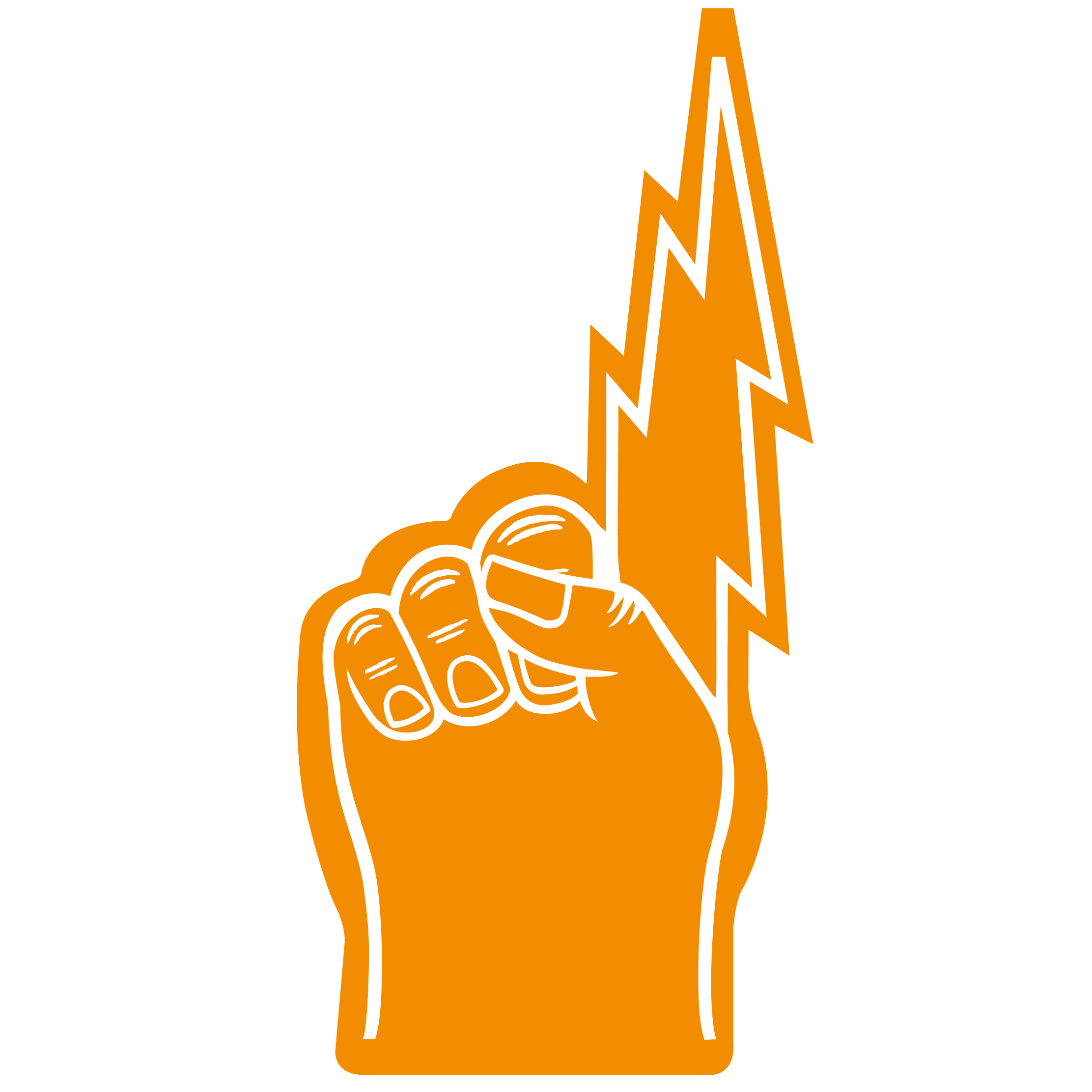 18" Lightning Bolt Hand 55