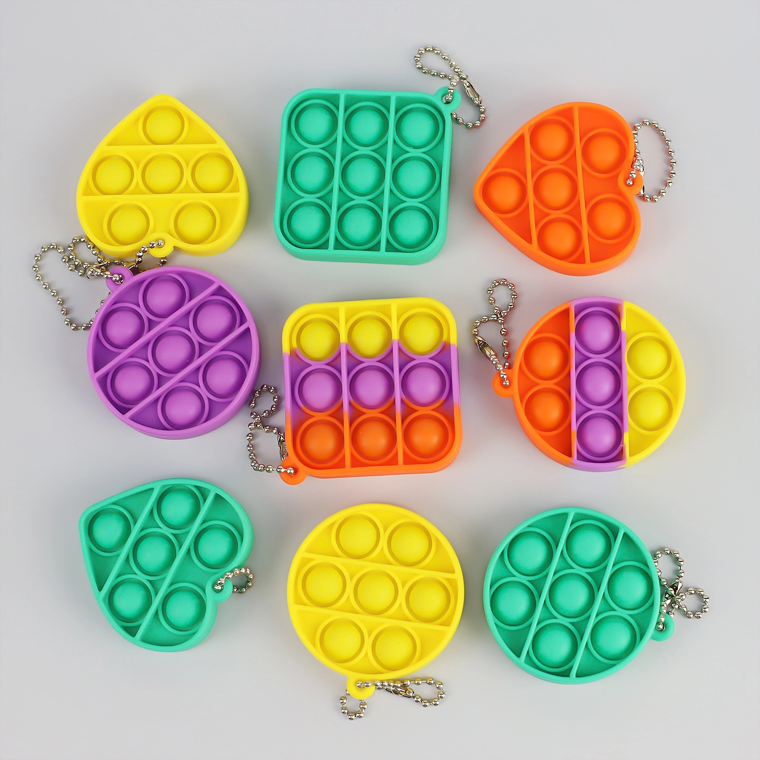 Push Bubble Fidget Sensory Toy With Buckle