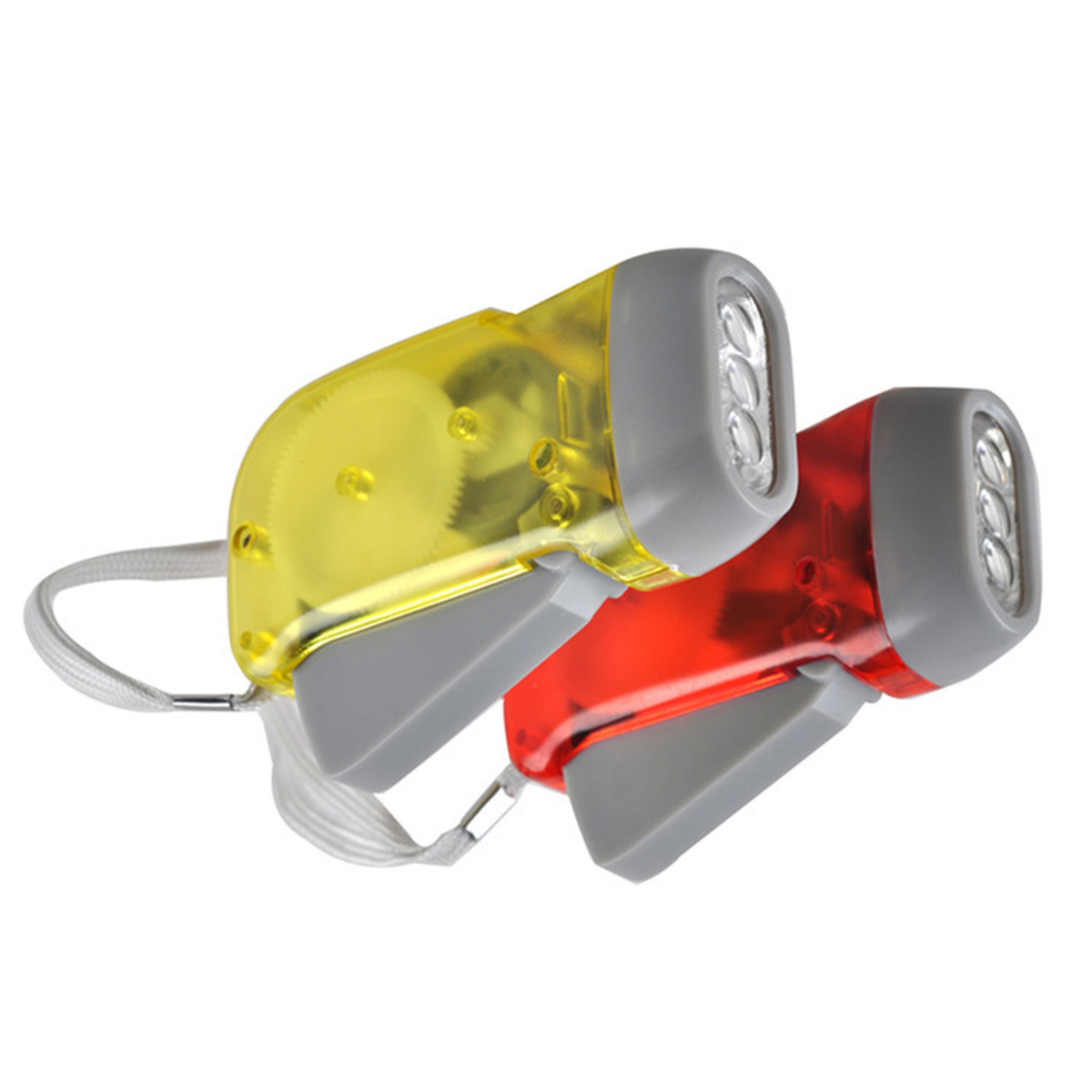 3 LED Hand-Powered Flashlight