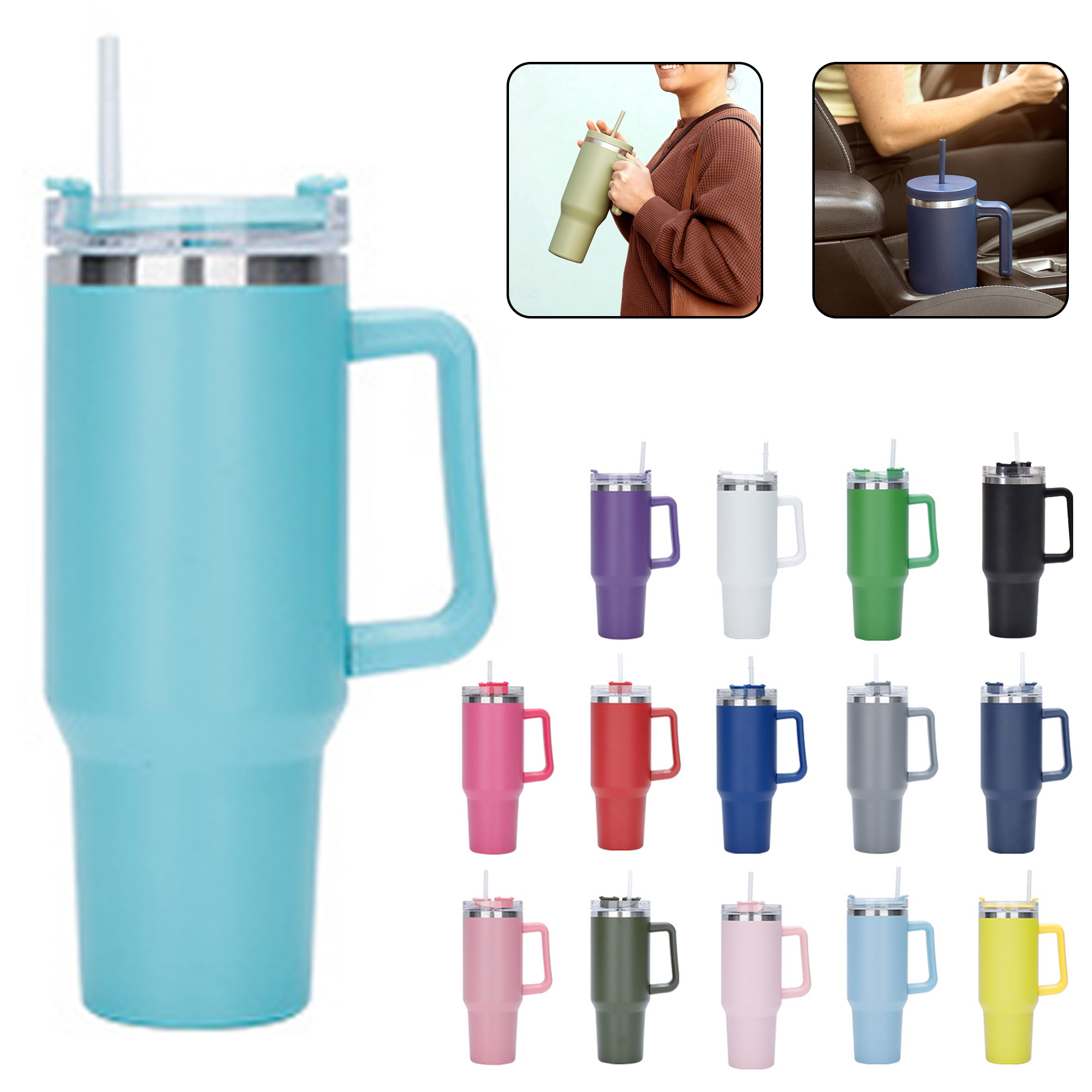 40 oz Tumbler With Handle