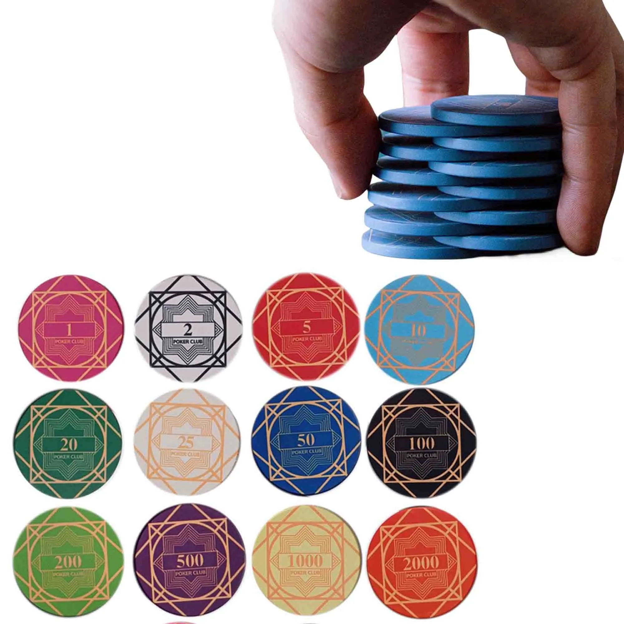 Custom Ceramic Poker Chips Casino Counter 9