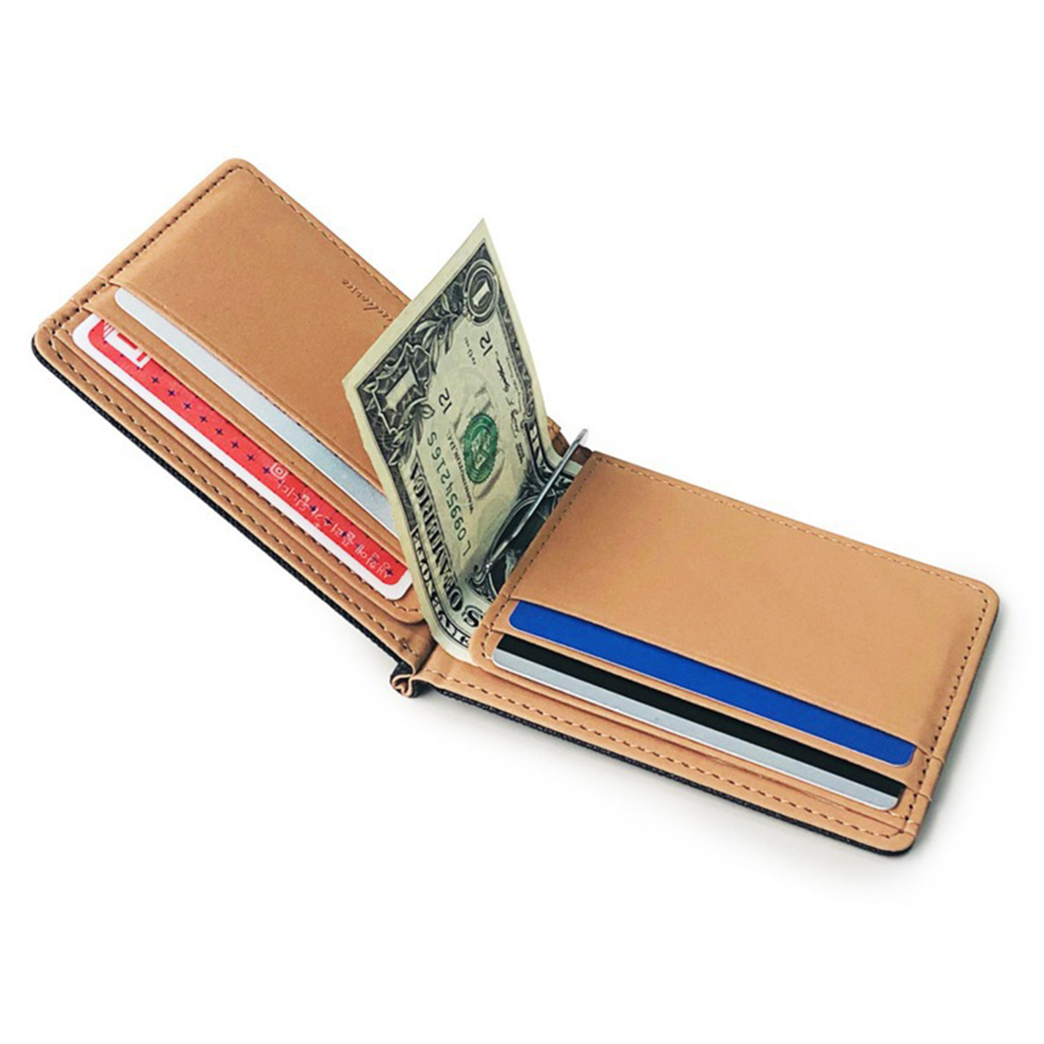 Saffiano PU Leather Wallet - Compact & Stylish 11