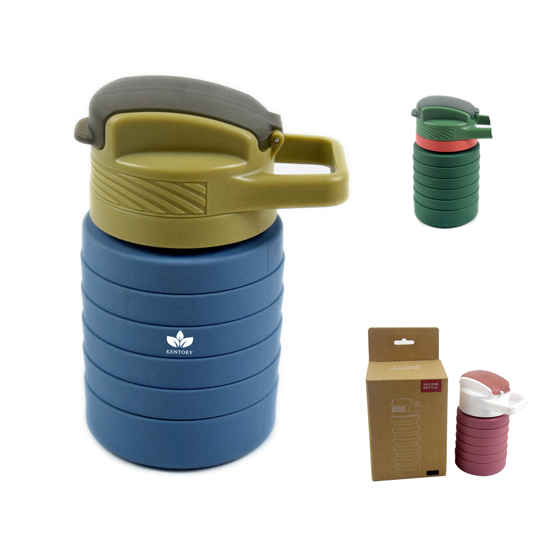 20Oz Folding Travel Water Bottle
